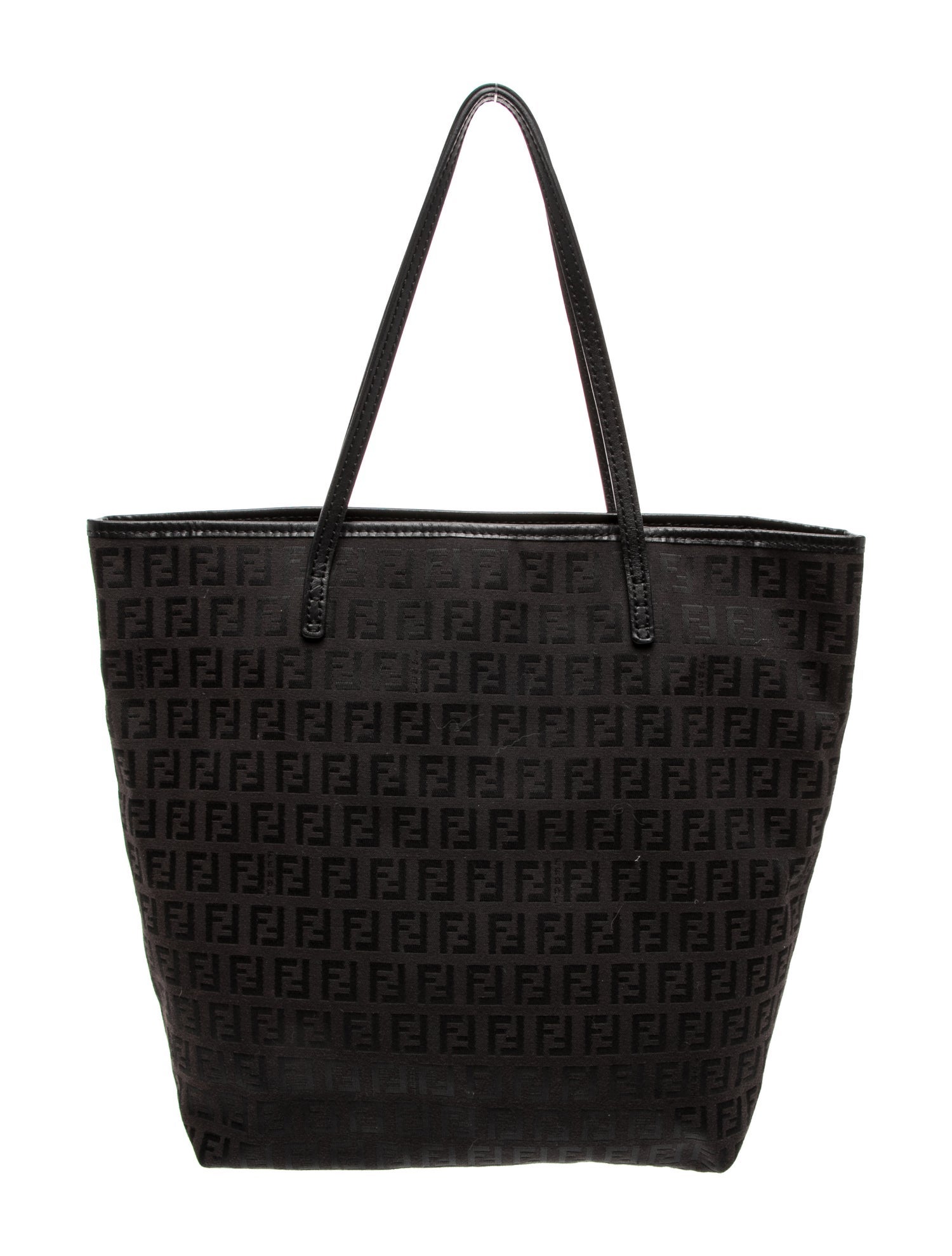 Fendi Zucchino FF Top Handle Bag