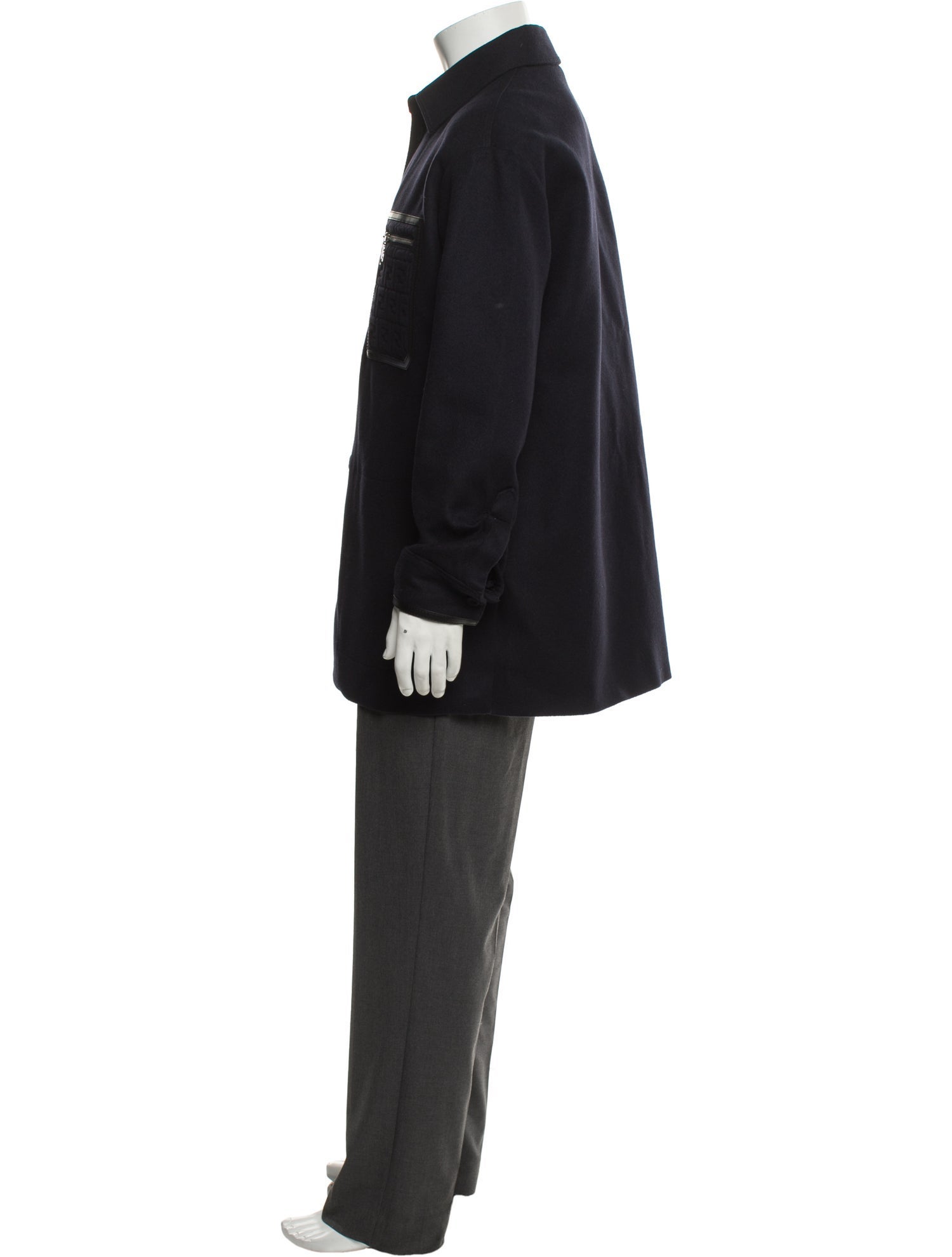 Fendi Monsters Motif Cashmere Parka