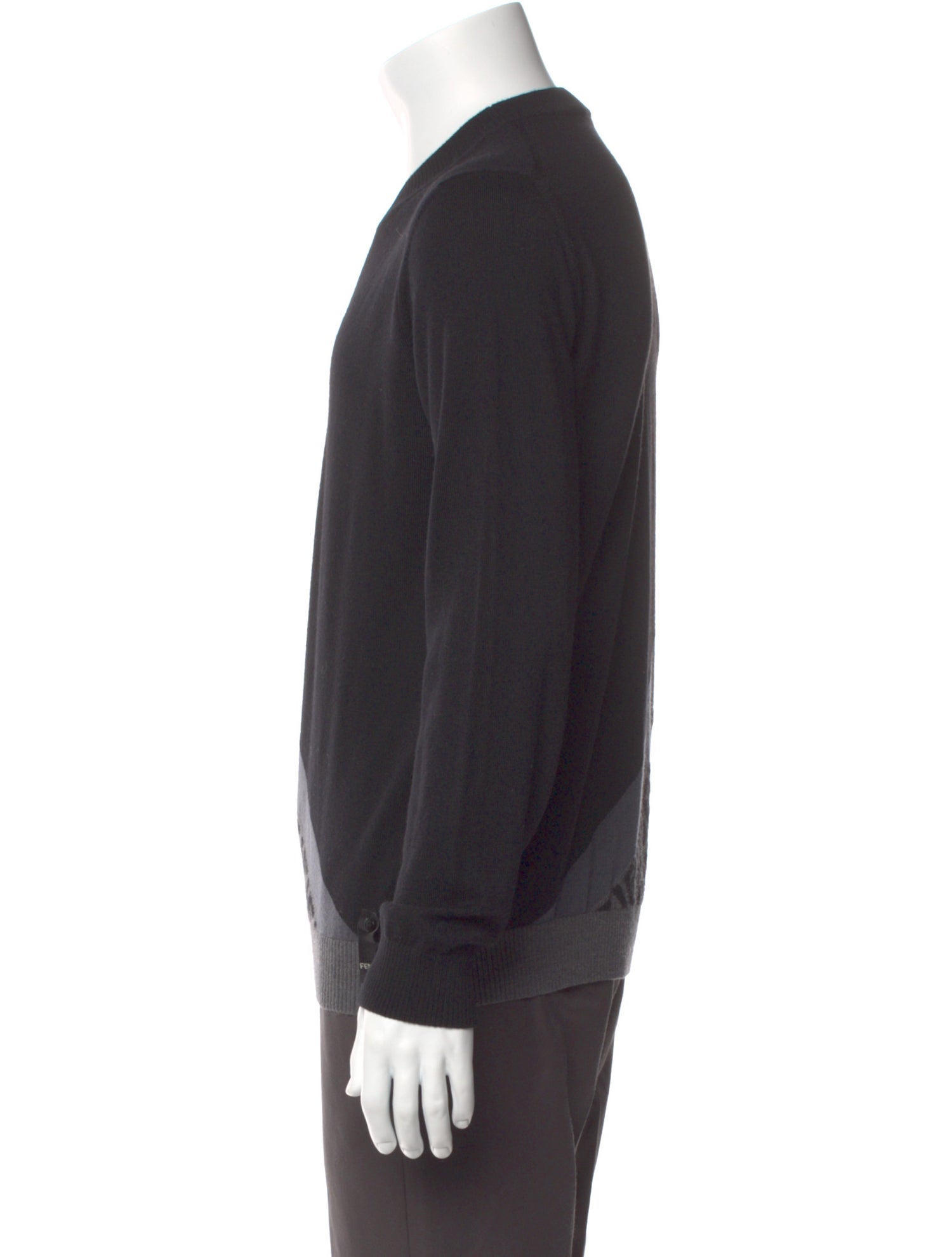 Fendi Zucca FF Logo Virgin Wool Pullover