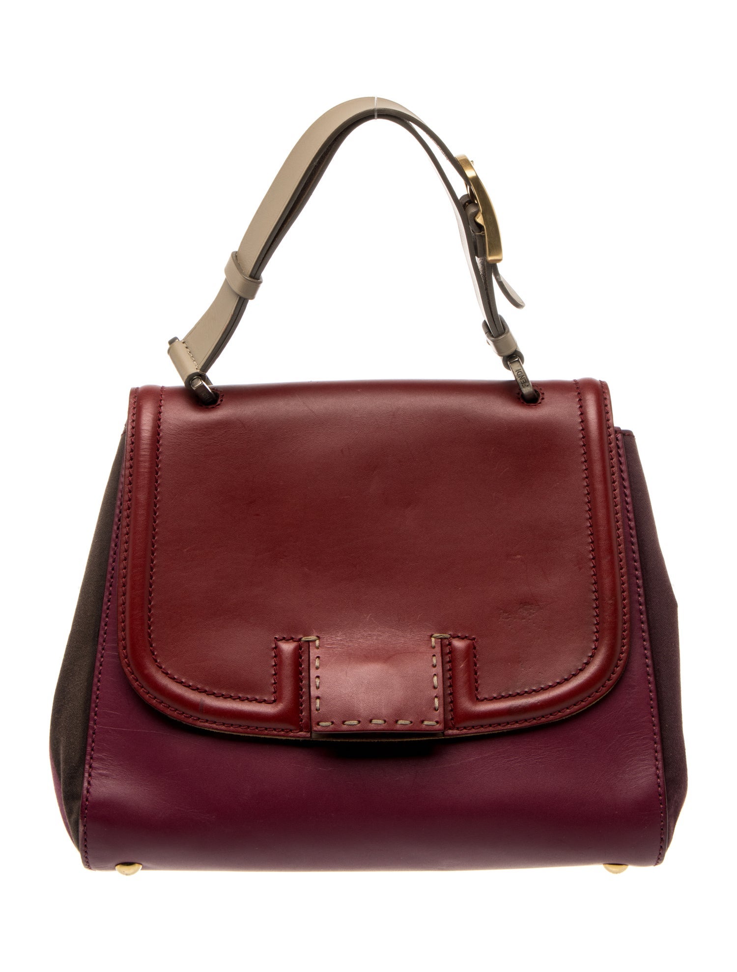 Fendi Pequin Silvana Handbag