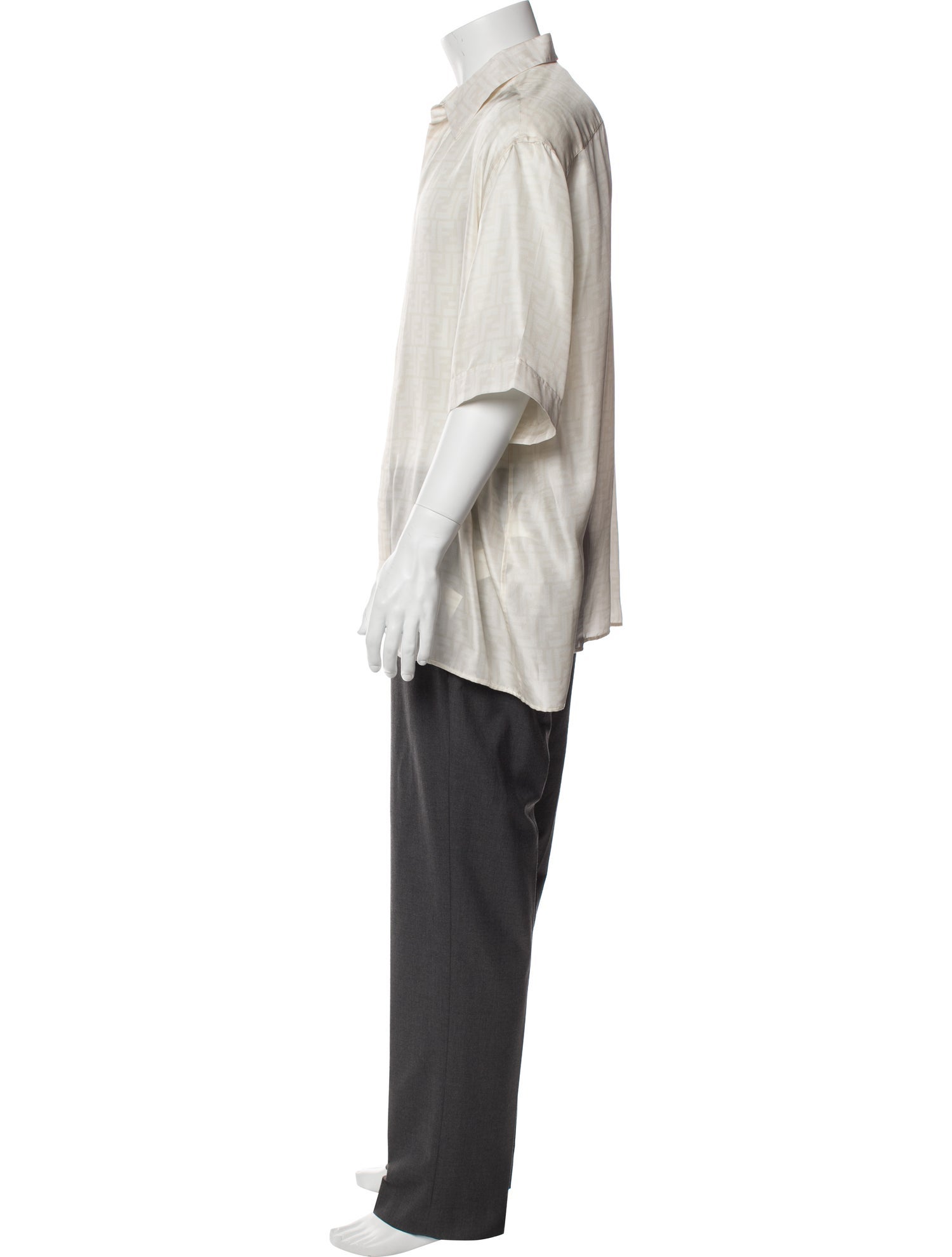 Fendi Silk Short Sleeve Shirt