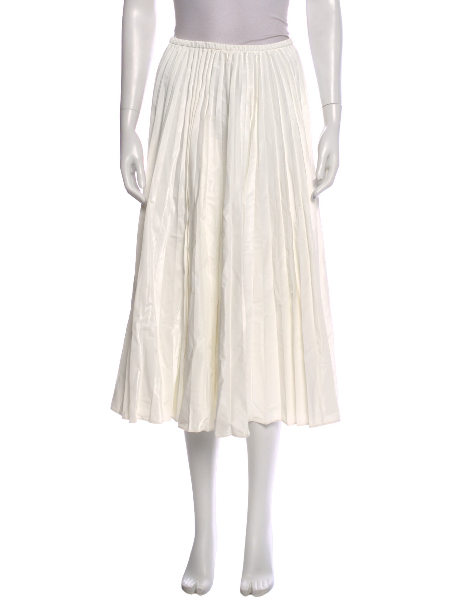 Fendi Pleated Accents Midi Length Skirt