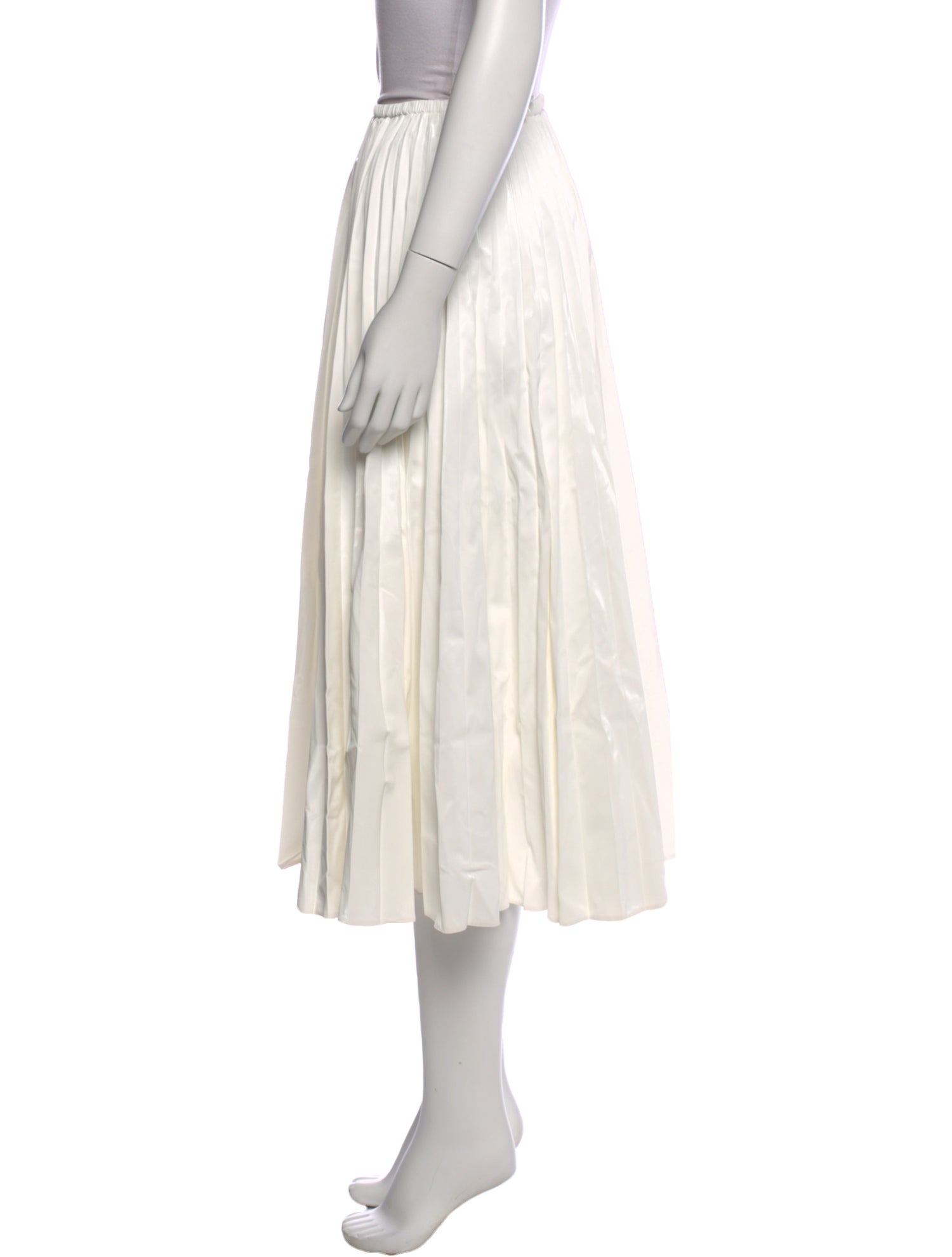 Fendi Pleated Accents Midi Length Skirt