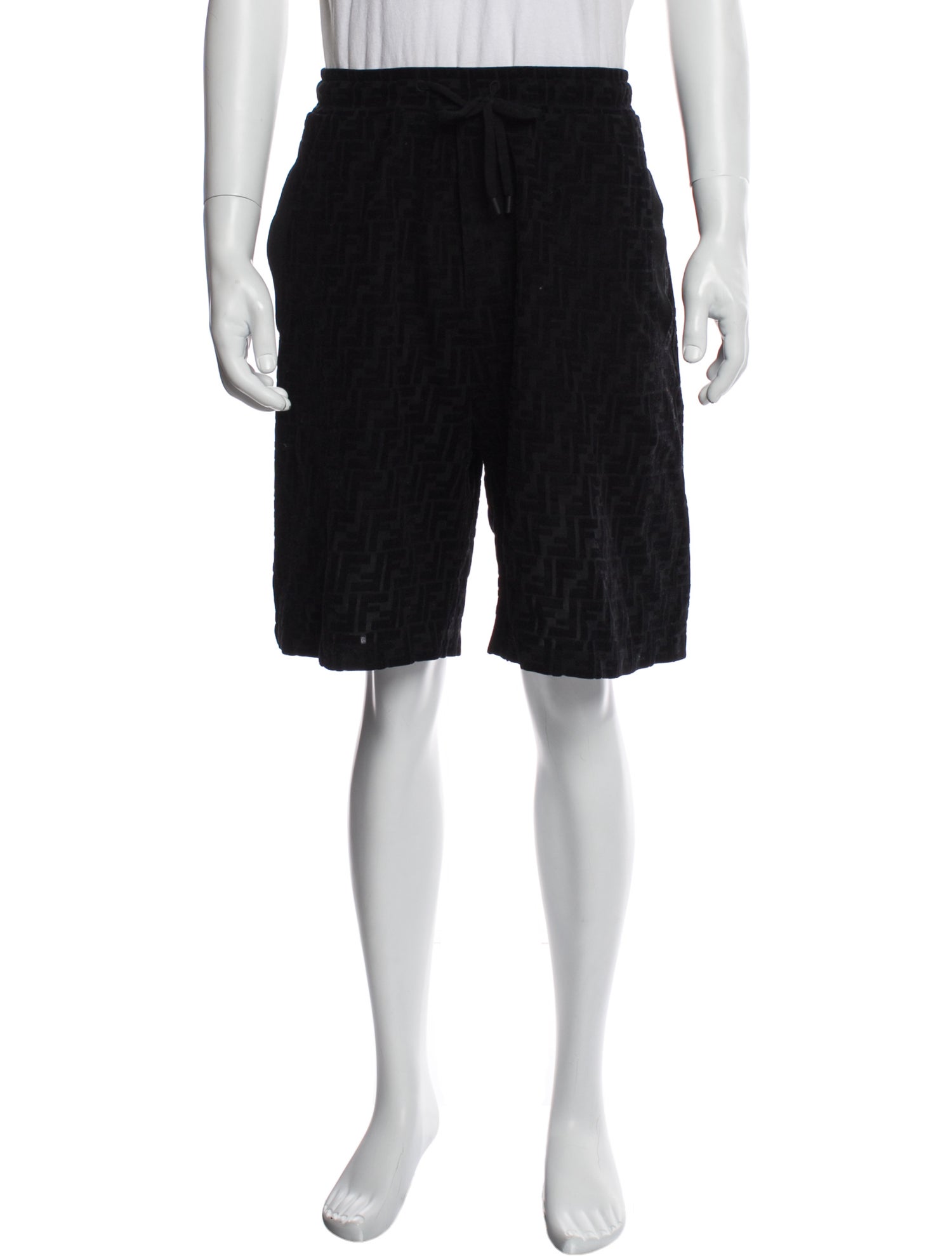 Fendi Zucca FF Logo Jogger Shorts