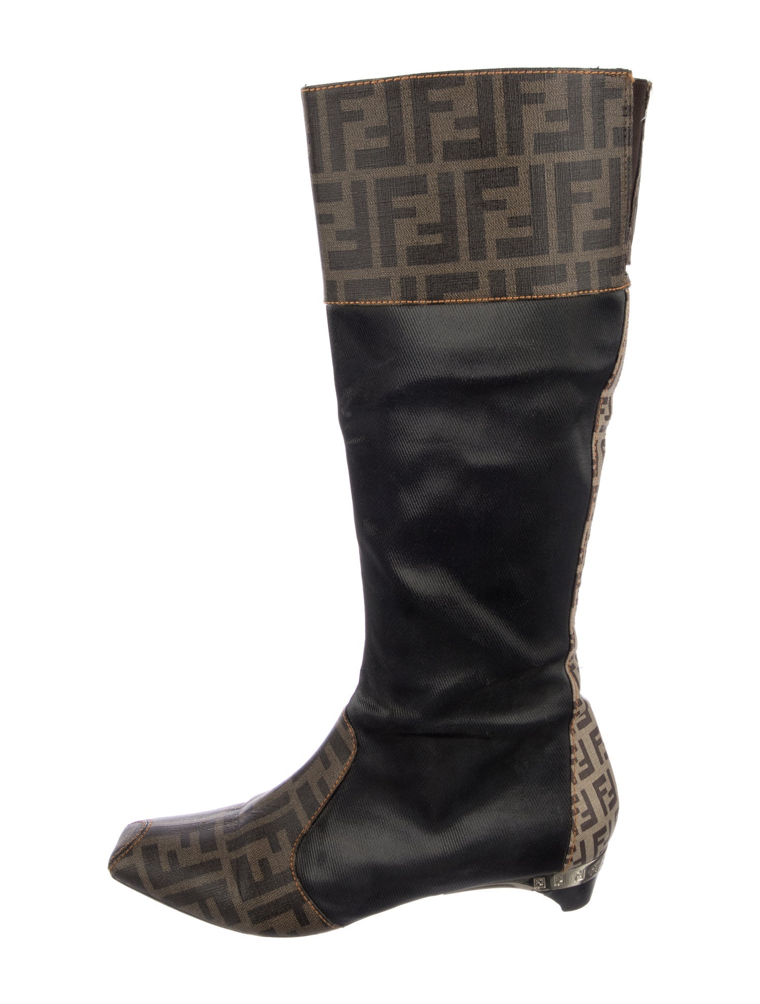 Fendi Zucca FF Logo Printed Boots