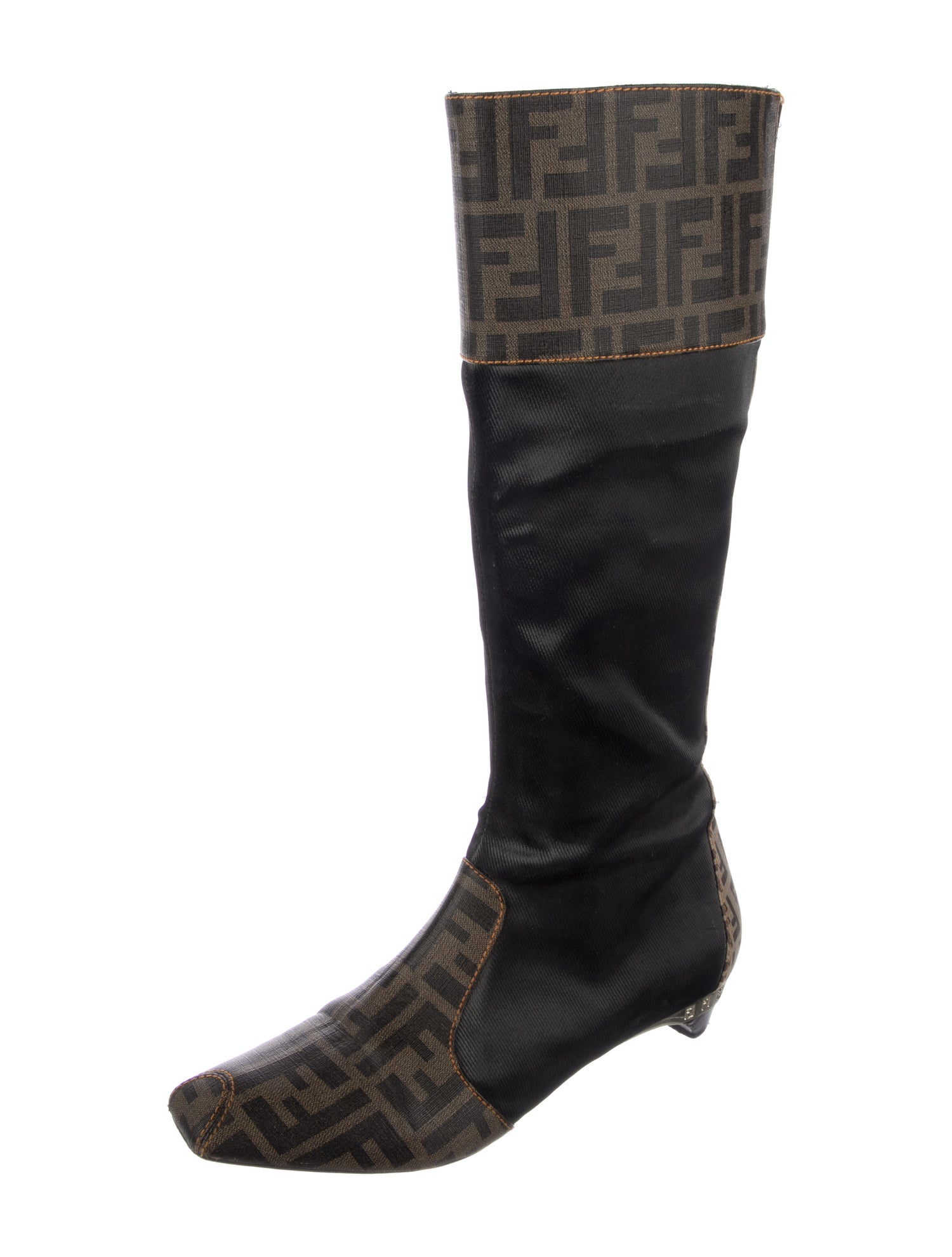 Fendi Zucca FF Logo Printed Boots