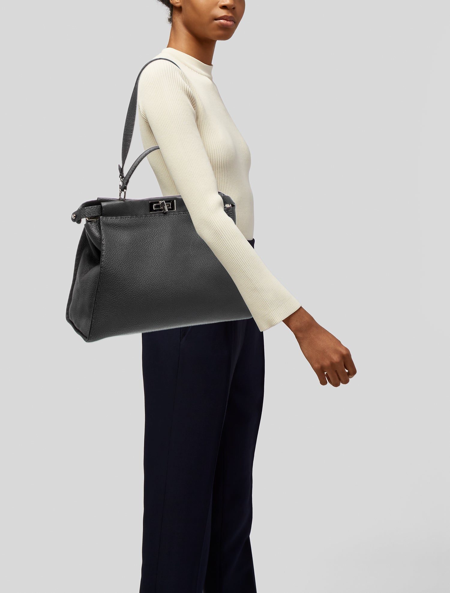 Fendi Leather Peekaboo Large