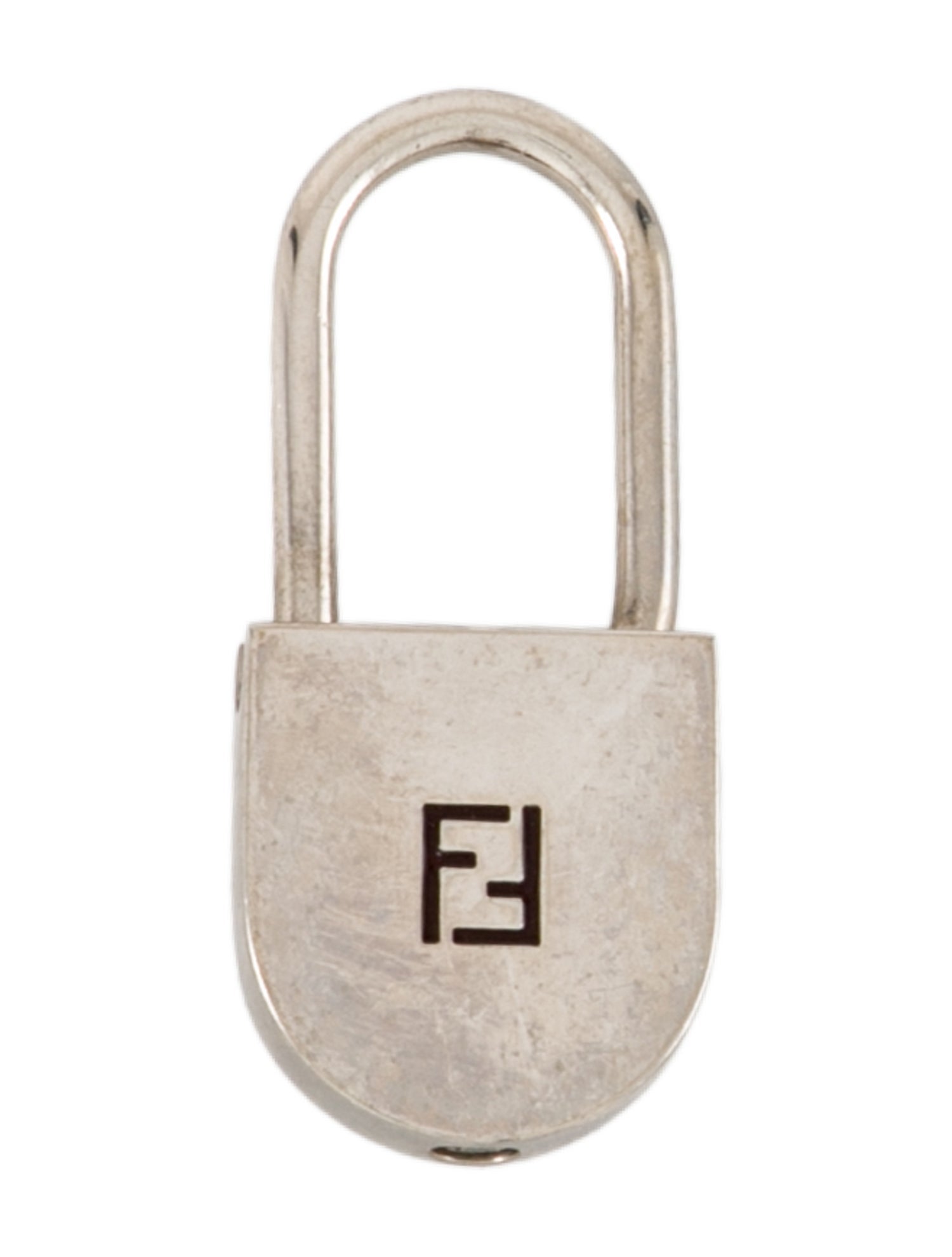Fendi Logo Metal Keychain