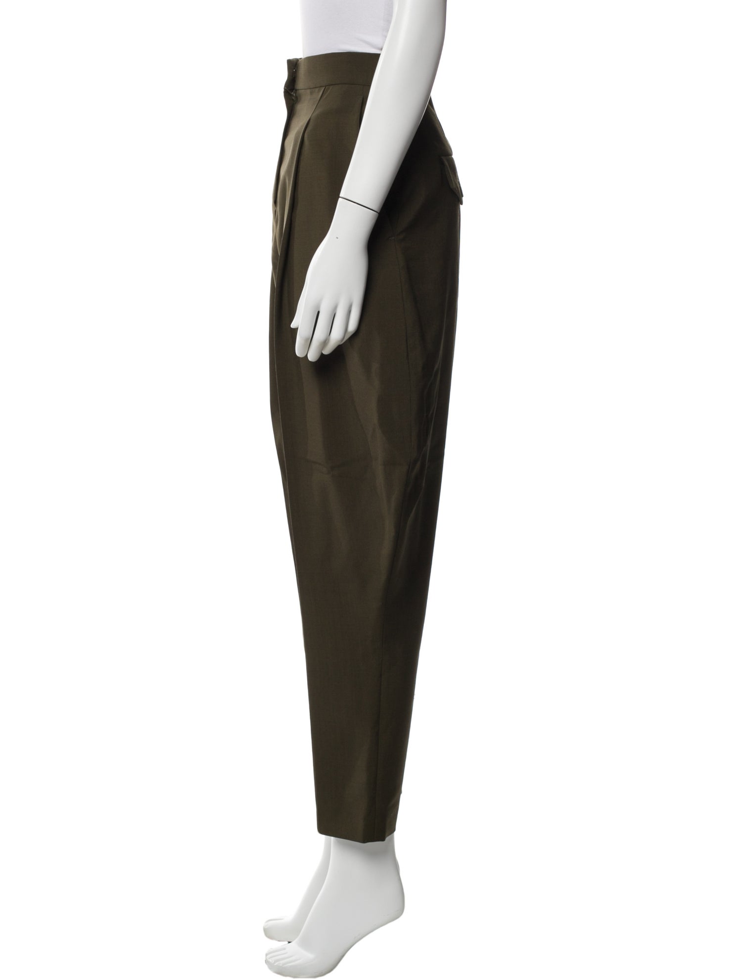 Fendi Wool Straight Leg Pants