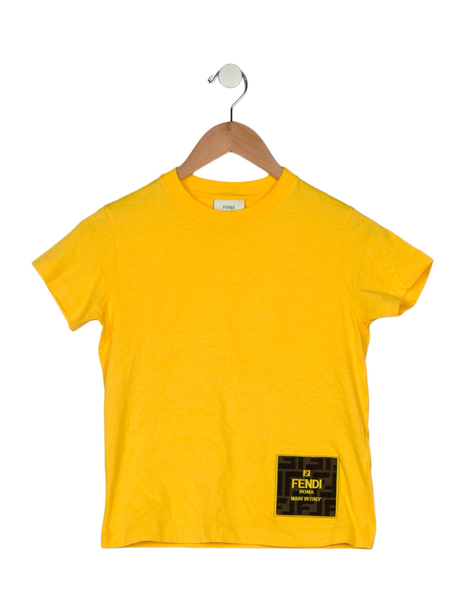 Fendi Girls' yellow shirt