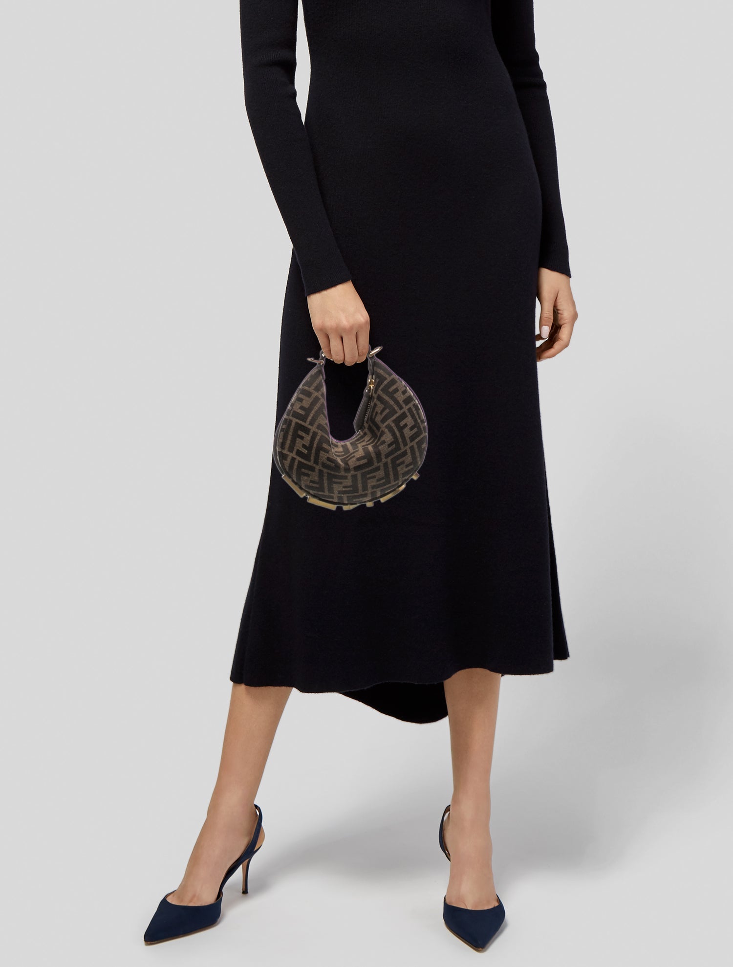 Fendi Zucca FF Fendigraphy Hobo Bag Small 2024