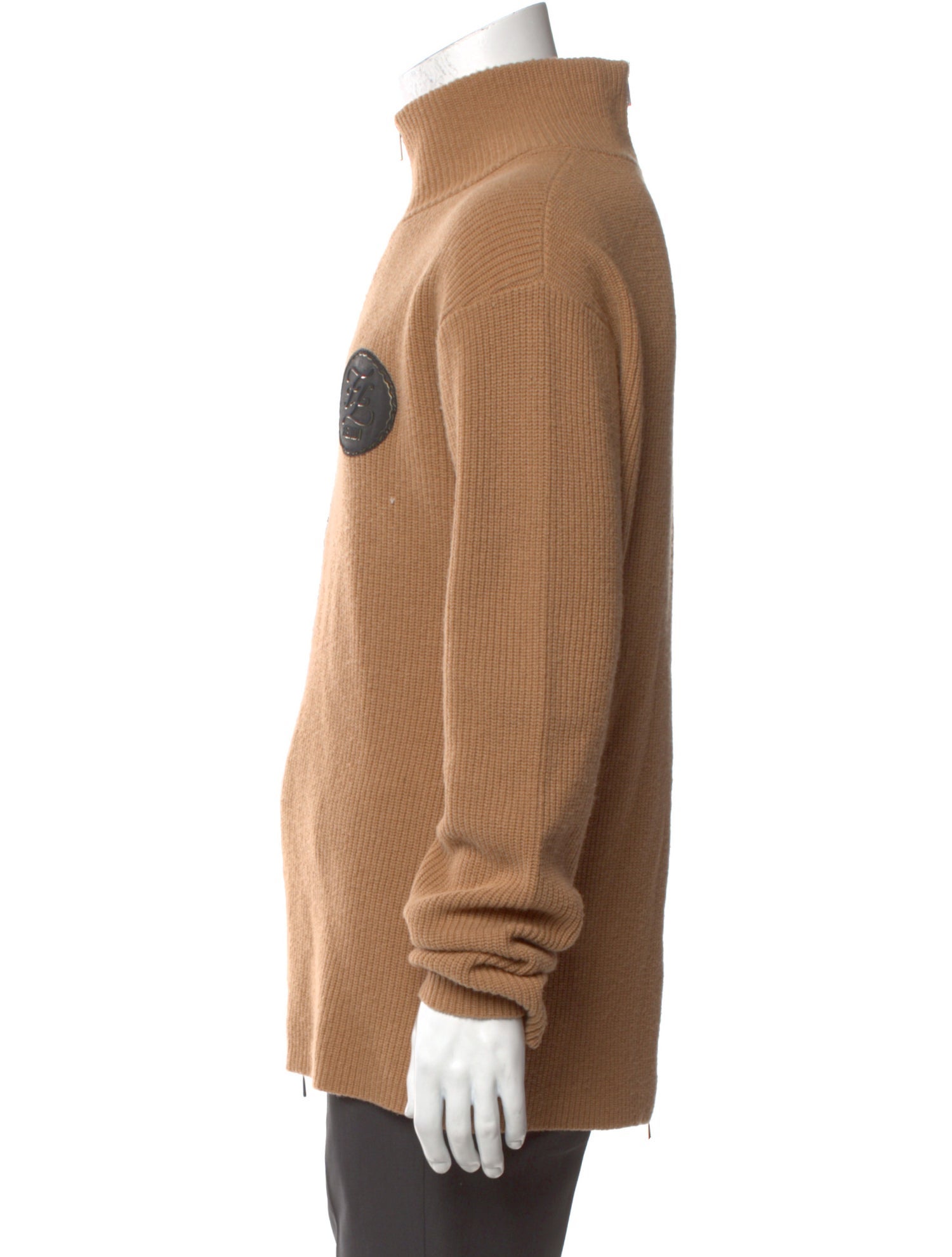 Fendi Wool Colorblock Pattern Cardigan