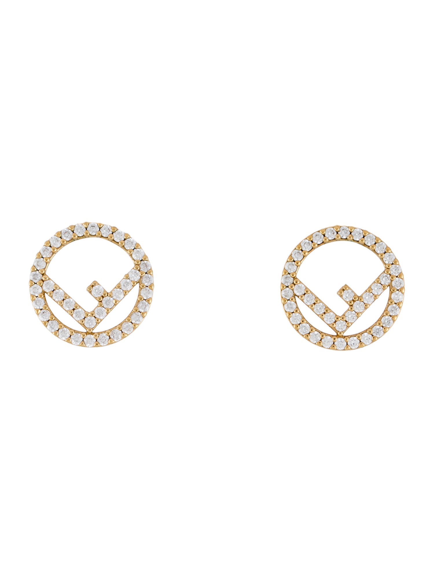 Fendi Crystal F Is Fendi Stud Earrings