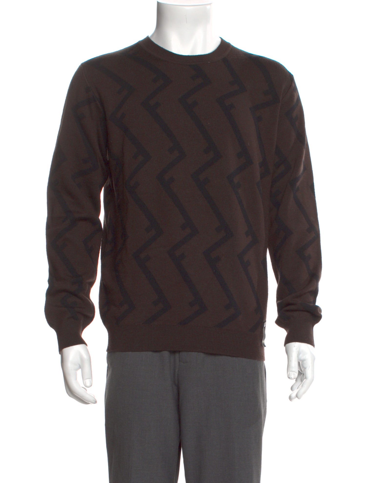 Fendi Wool Printed Pullover