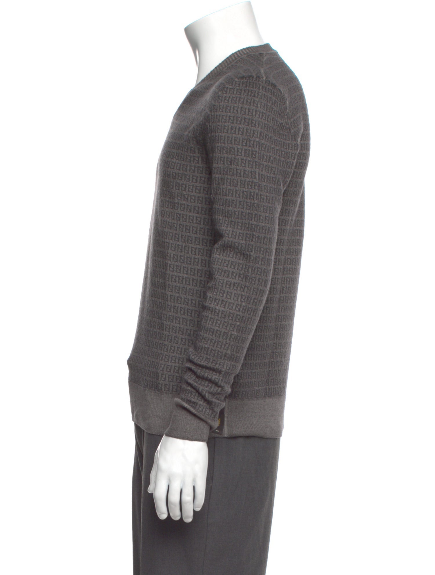 Fendi Zucchino FF Logo Wool Pullover