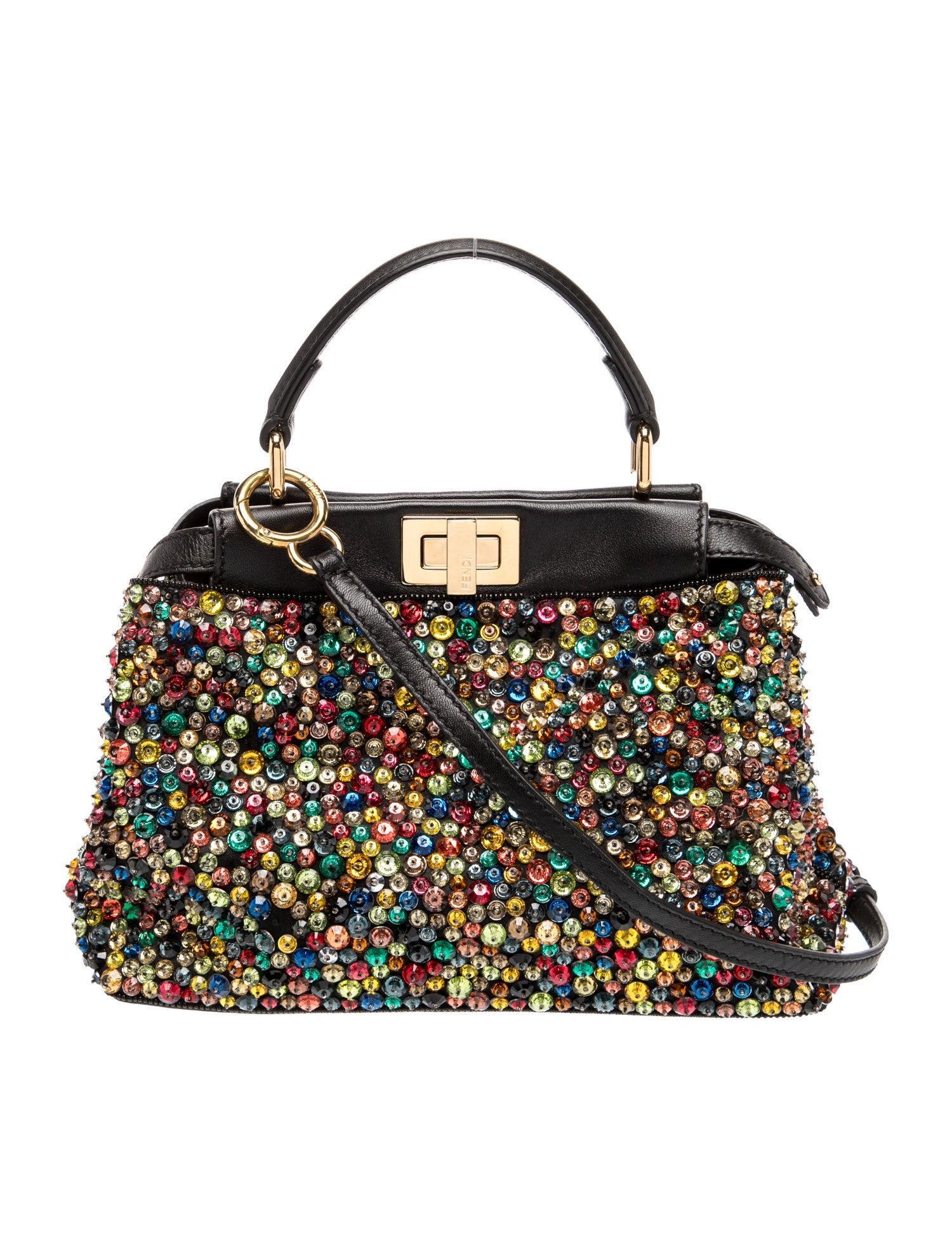 Fendi Leather Peekaboo Micro