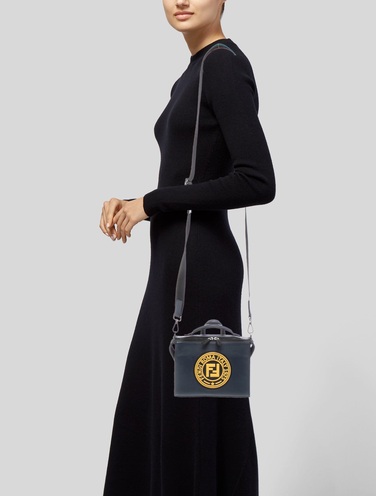 Fendi Leather Logo Patch Lui Small