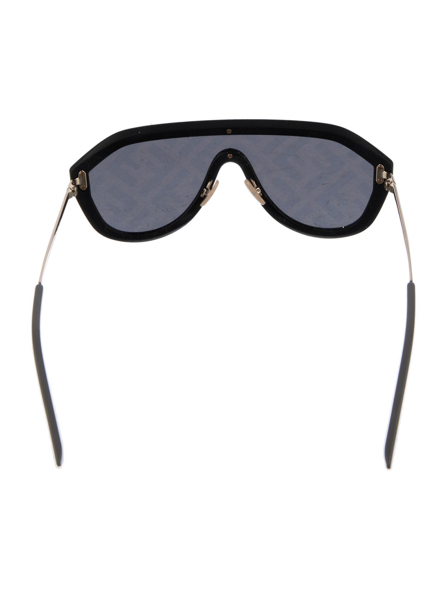 Fendi Zucca FF Logo Shield Sunglasses