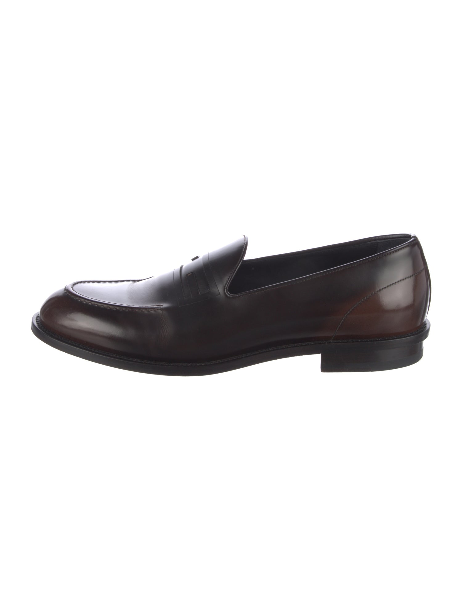 Fendi Leather Dress Loafers