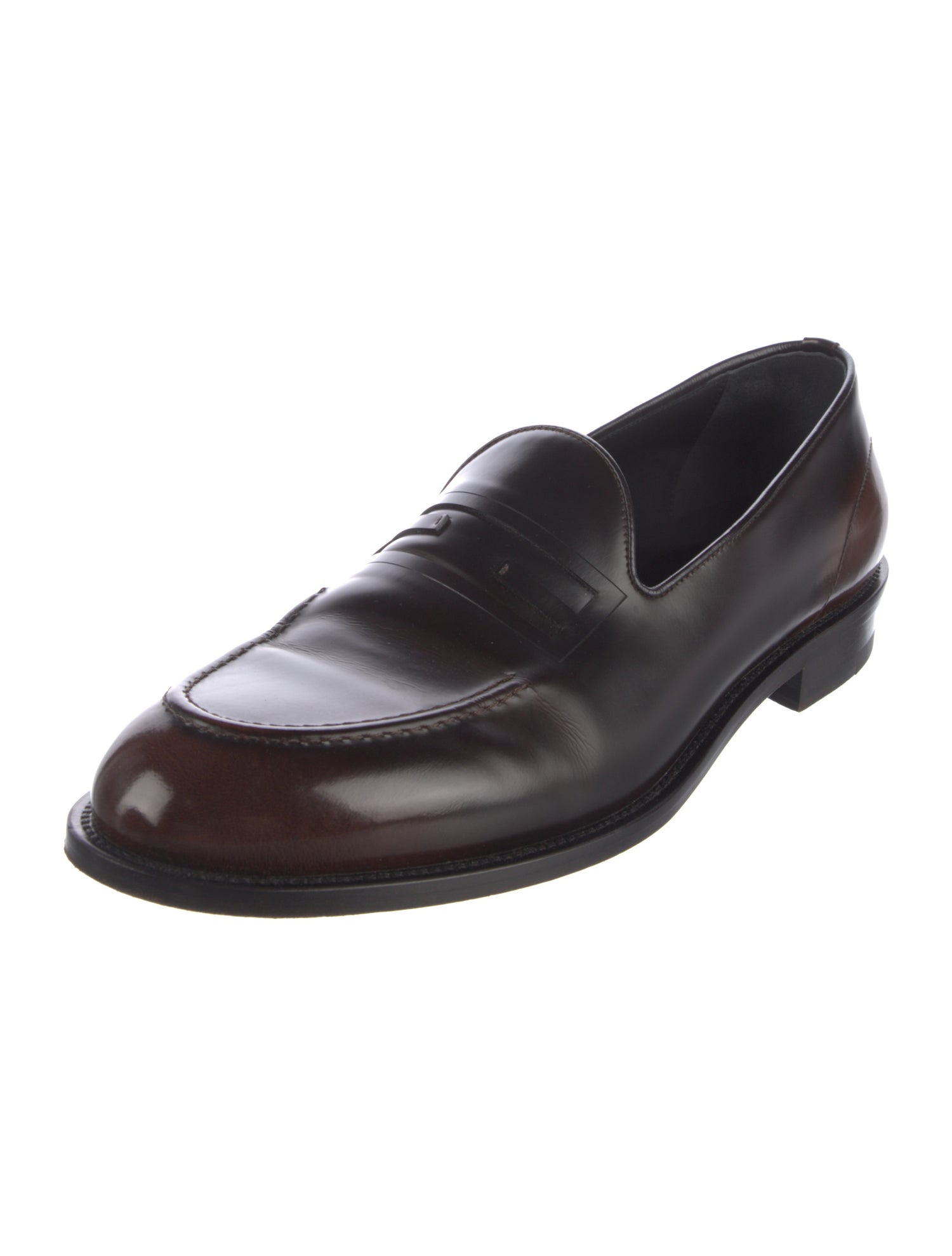 Fendi Leather Dress Loafers