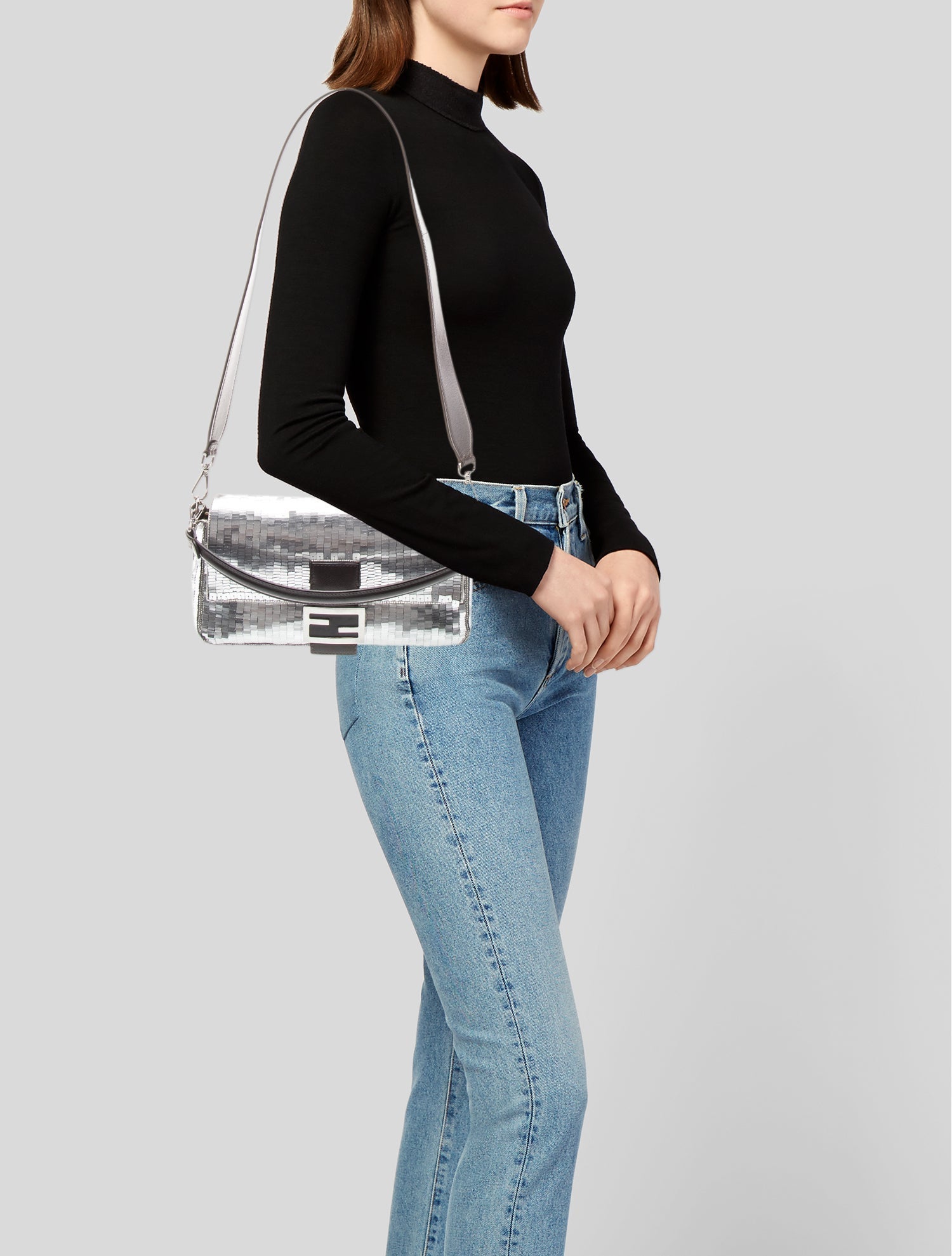 Fendi Sequins Baguette