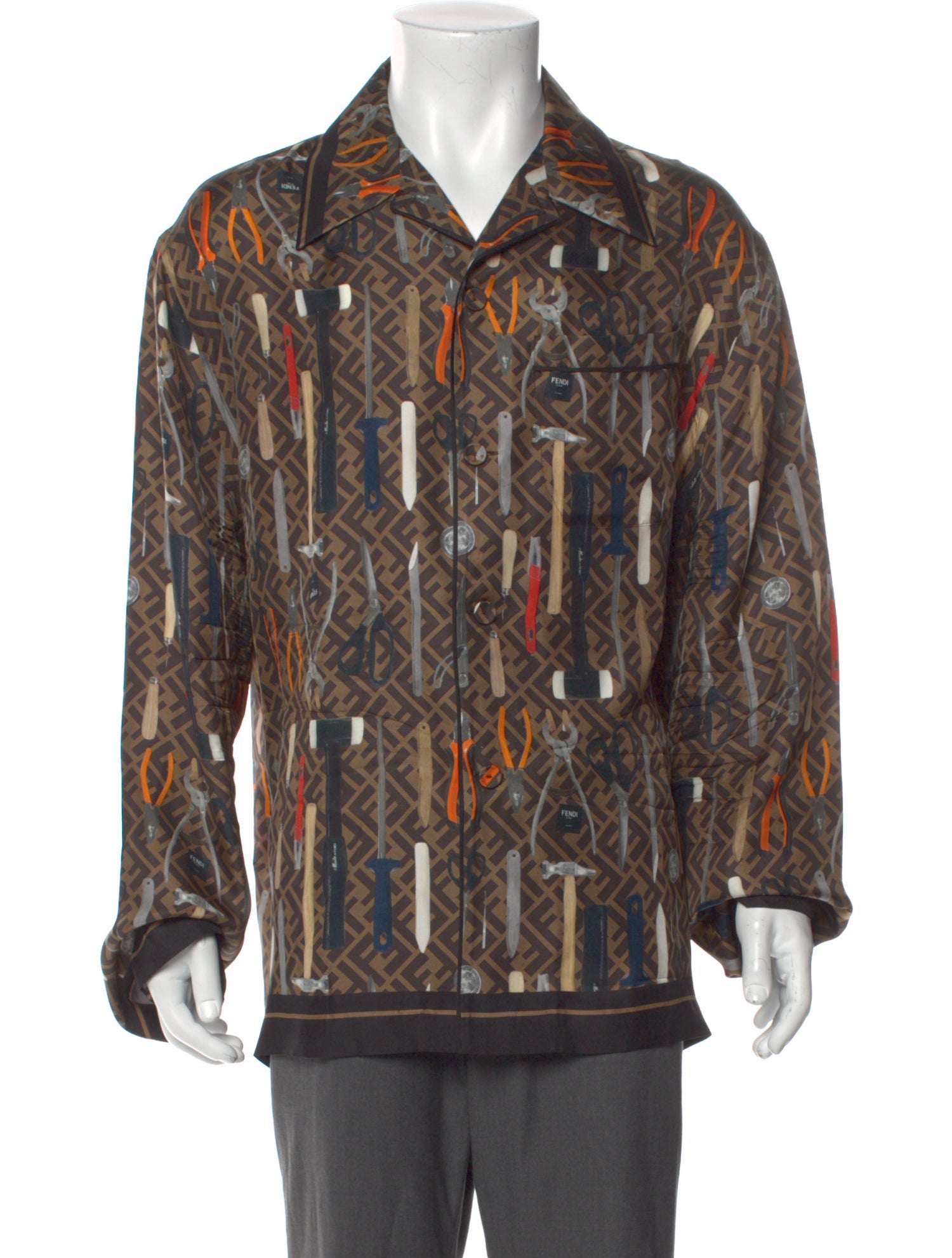 Fendi Silk Printed Shirt
