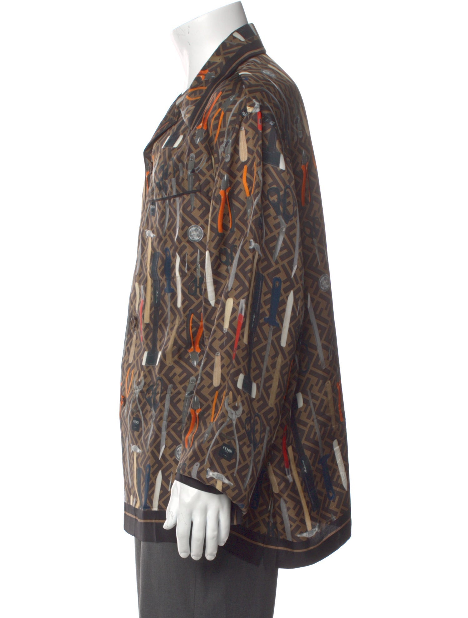 Fendi Silk Printed Shirt