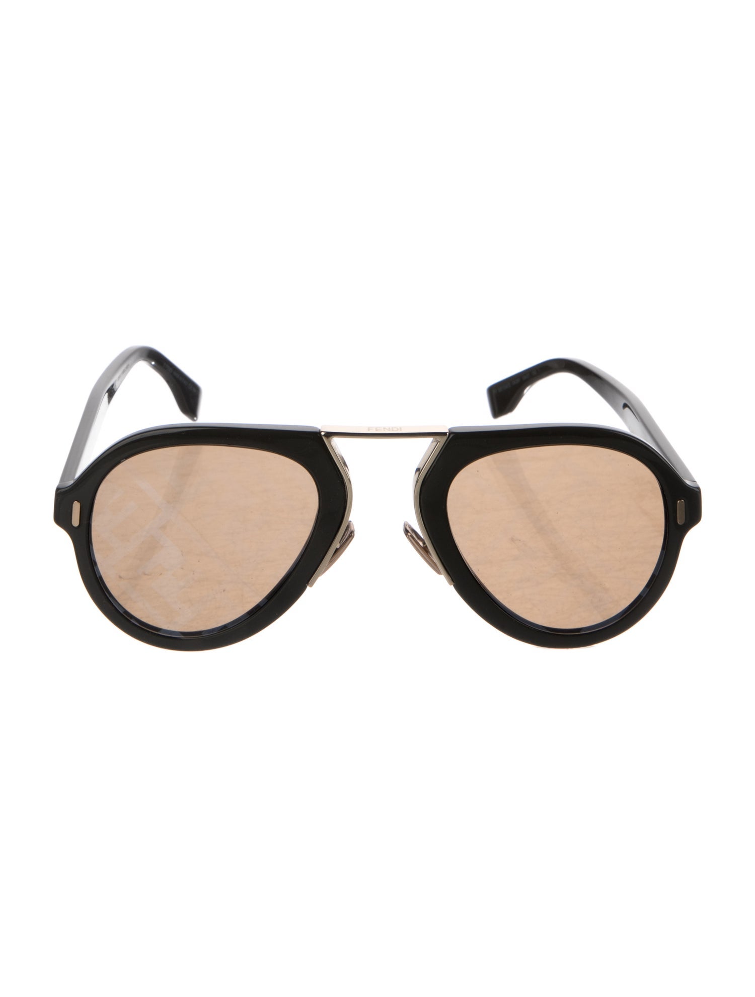 Fendi Zucca FF Logo Aviator Sunglasses