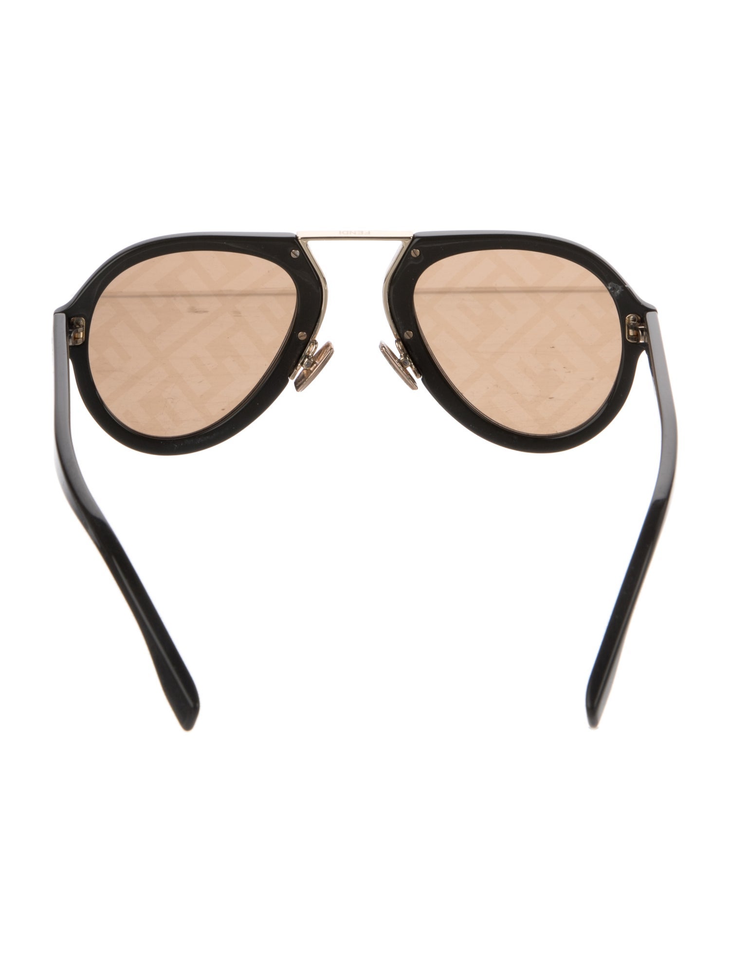 Fendi Zucca FF Logo Aviator Sunglasses