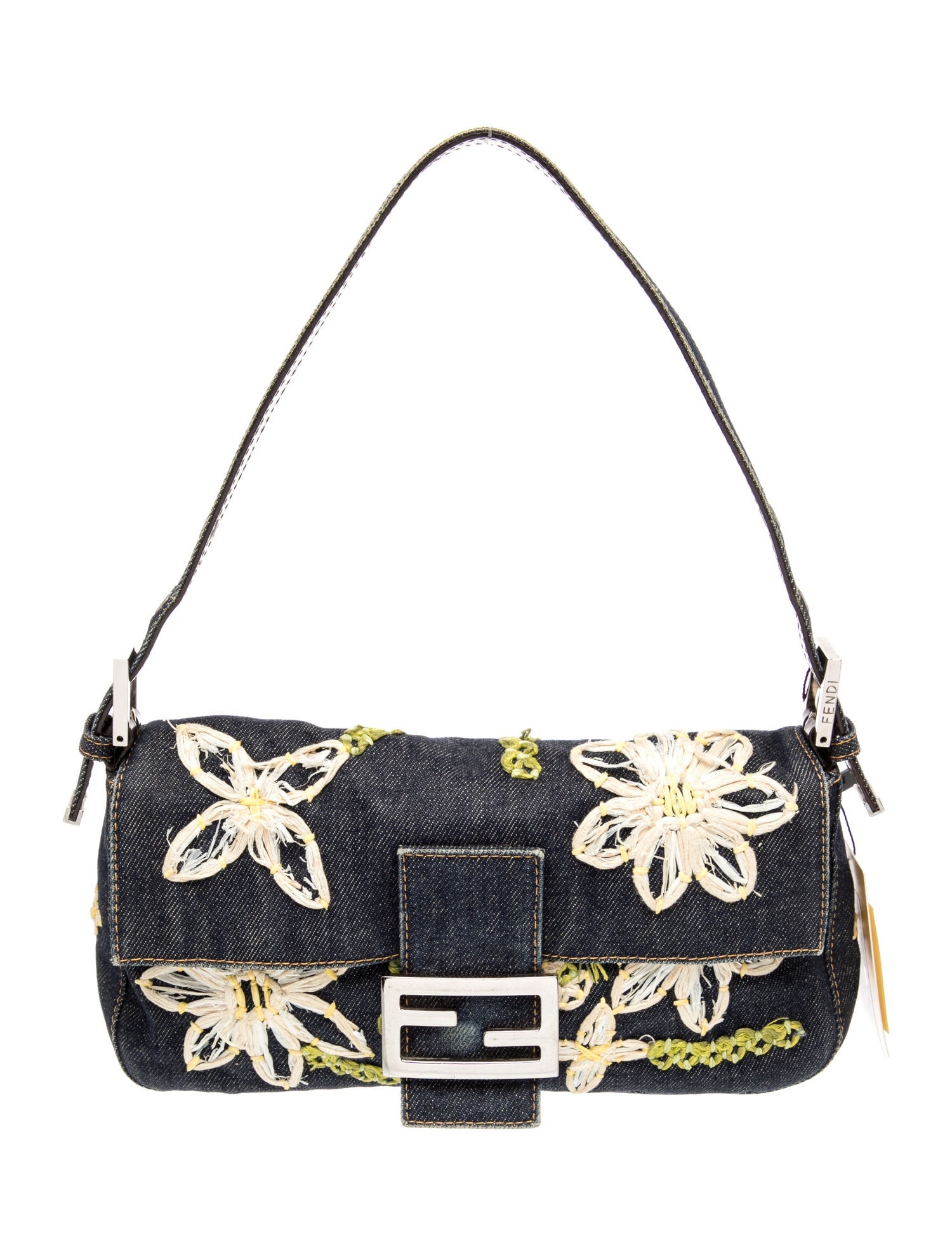 Fendi Denim Baguette Vintage