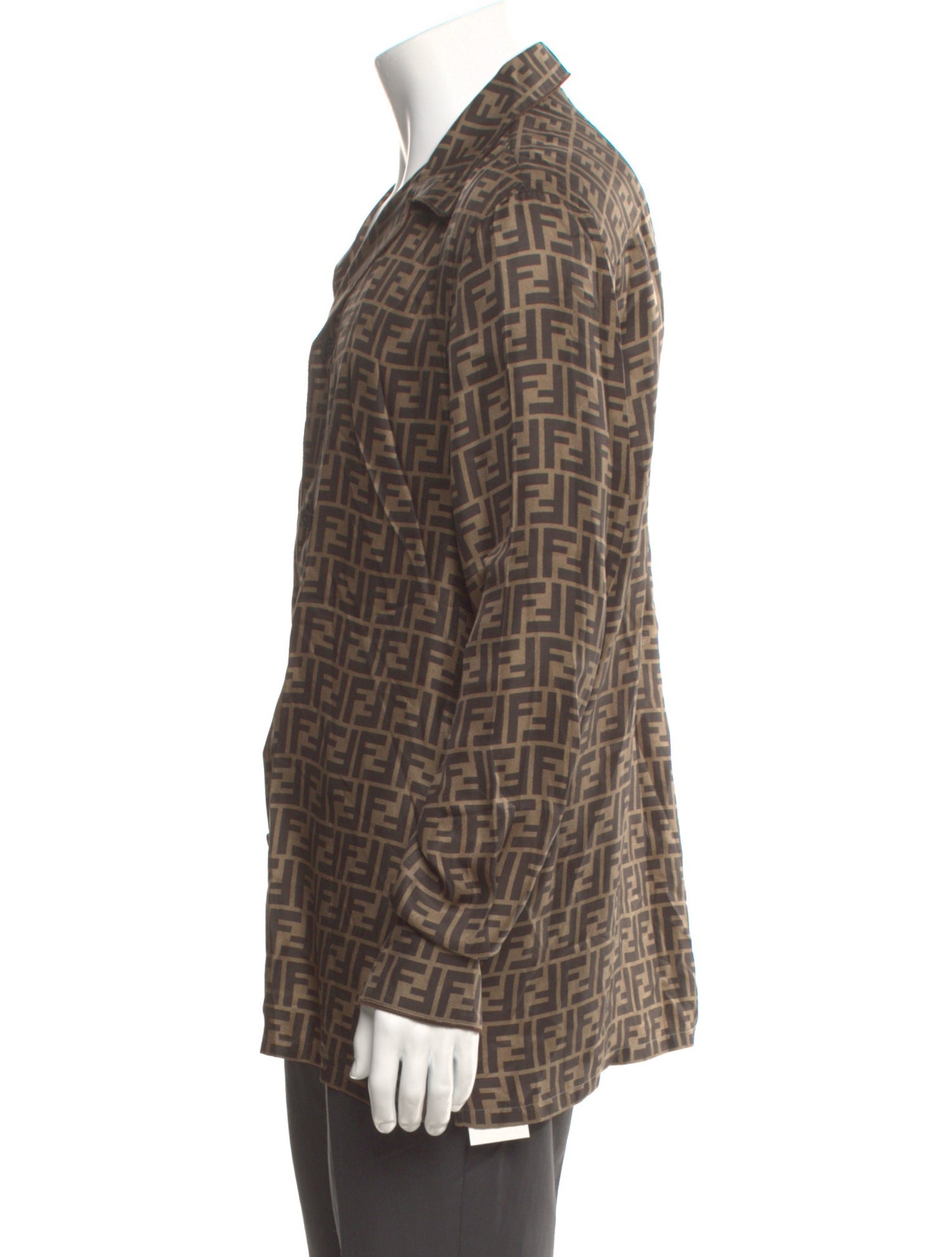 Fendi Zucca FF Logo Silk Shirt