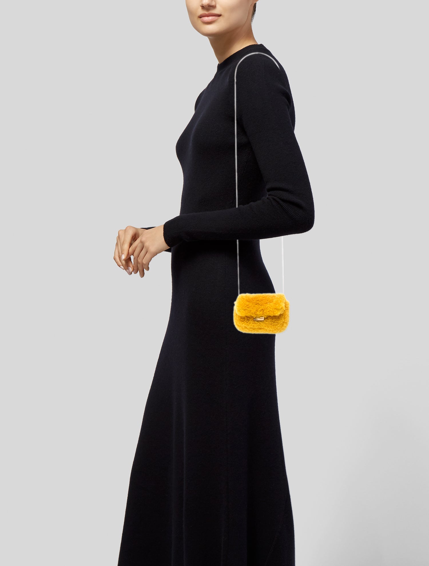 Fendi Lambskin Baguette Nano