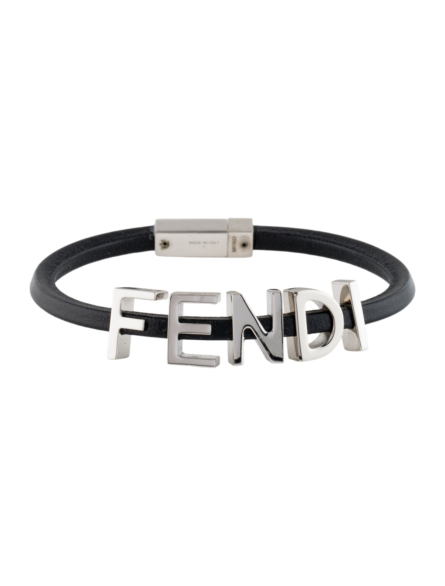Fendi Leather Fendigraphy Bracelet