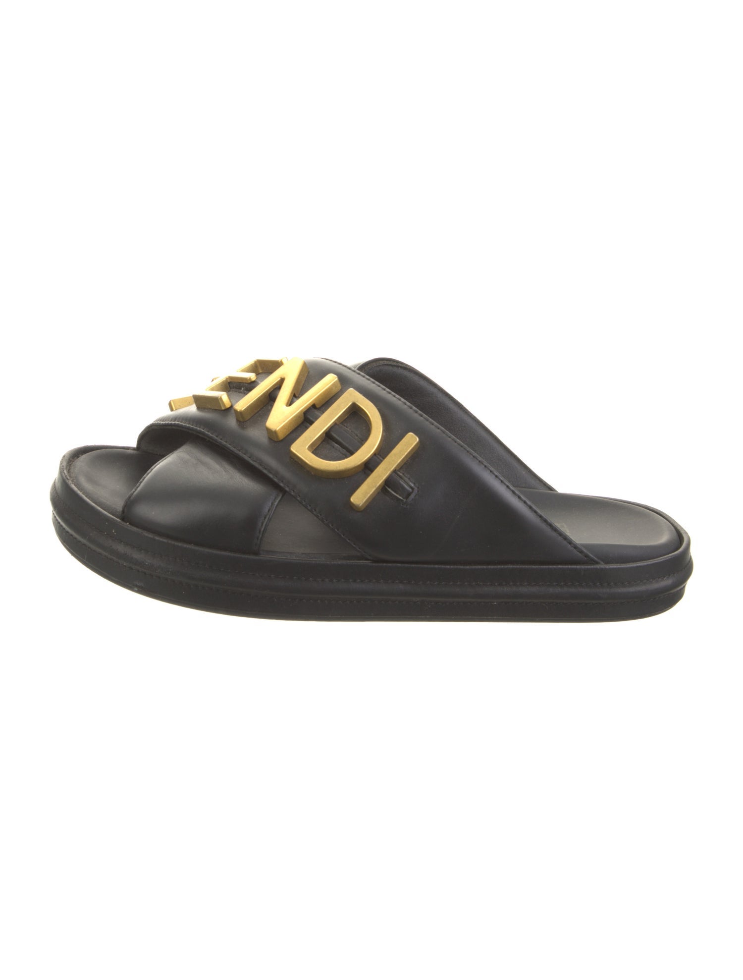 Fendi Leather Slides
