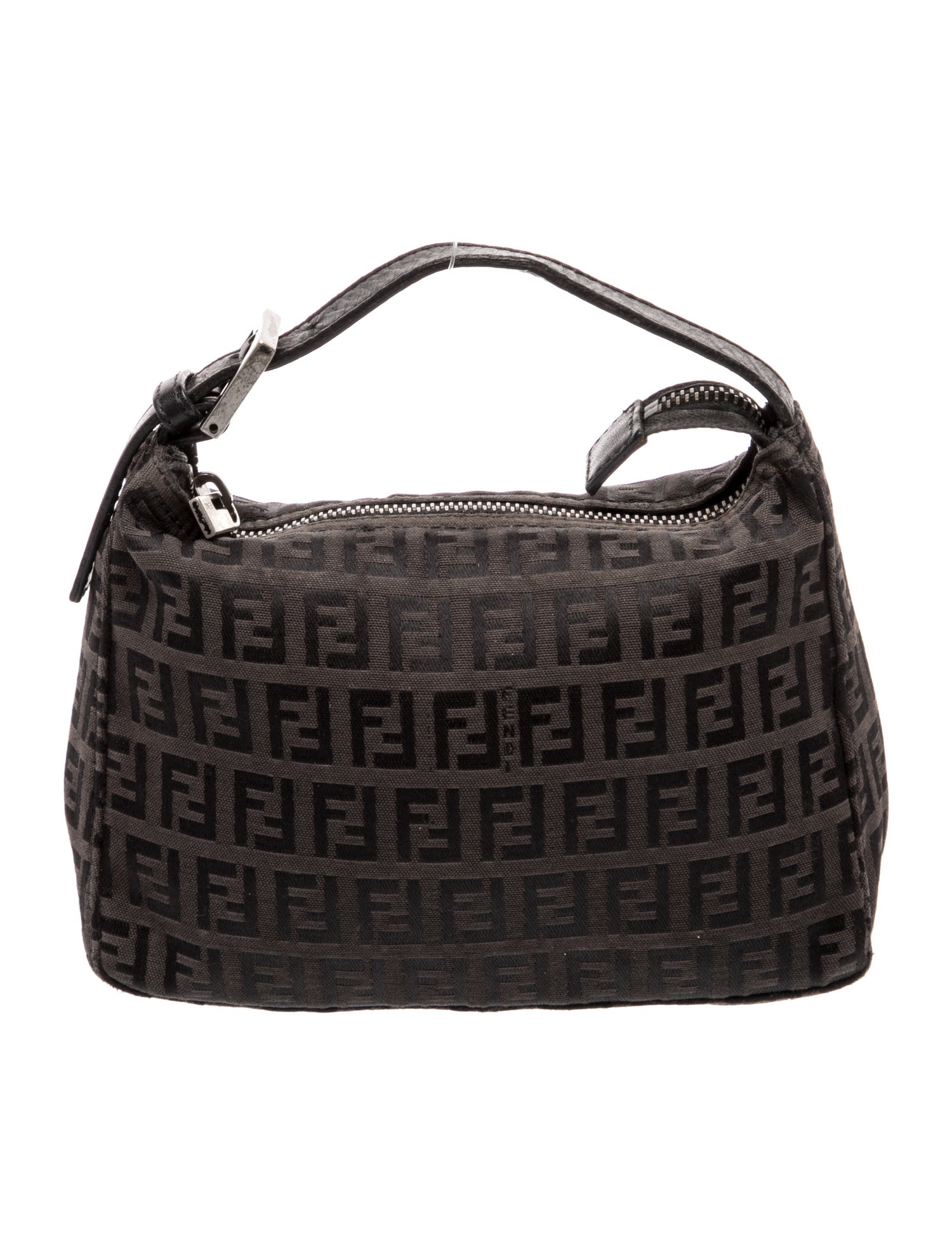 Fendi Zucchino FF Top Handle Bag