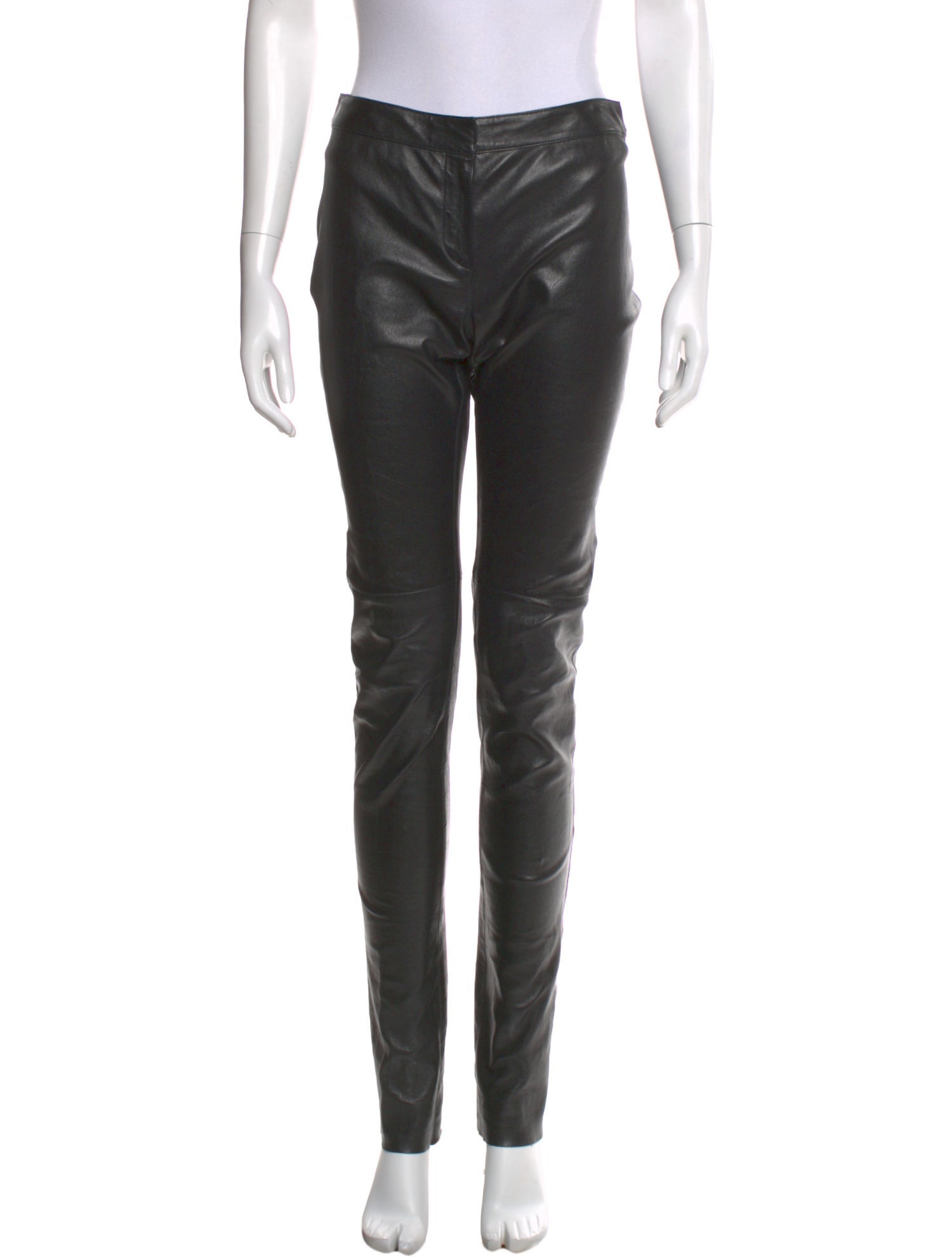Fendi Leather Skinny Leg Pants
