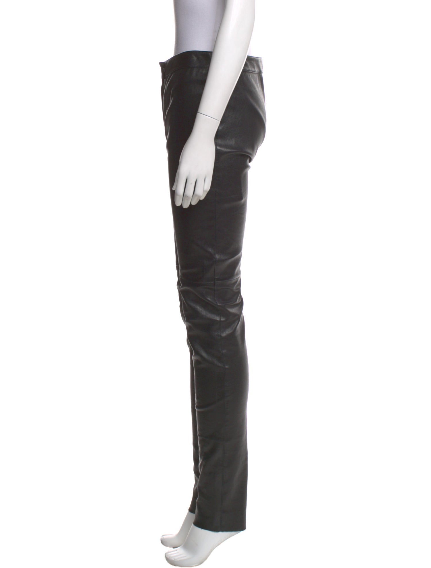 Fendi Leather Skinny Leg Pants