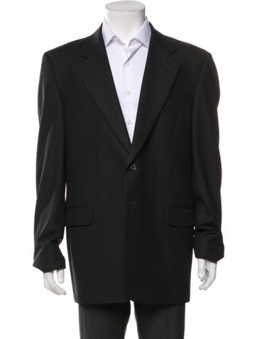 Pre-owned Fendi Virgin Wool Blazer In Green