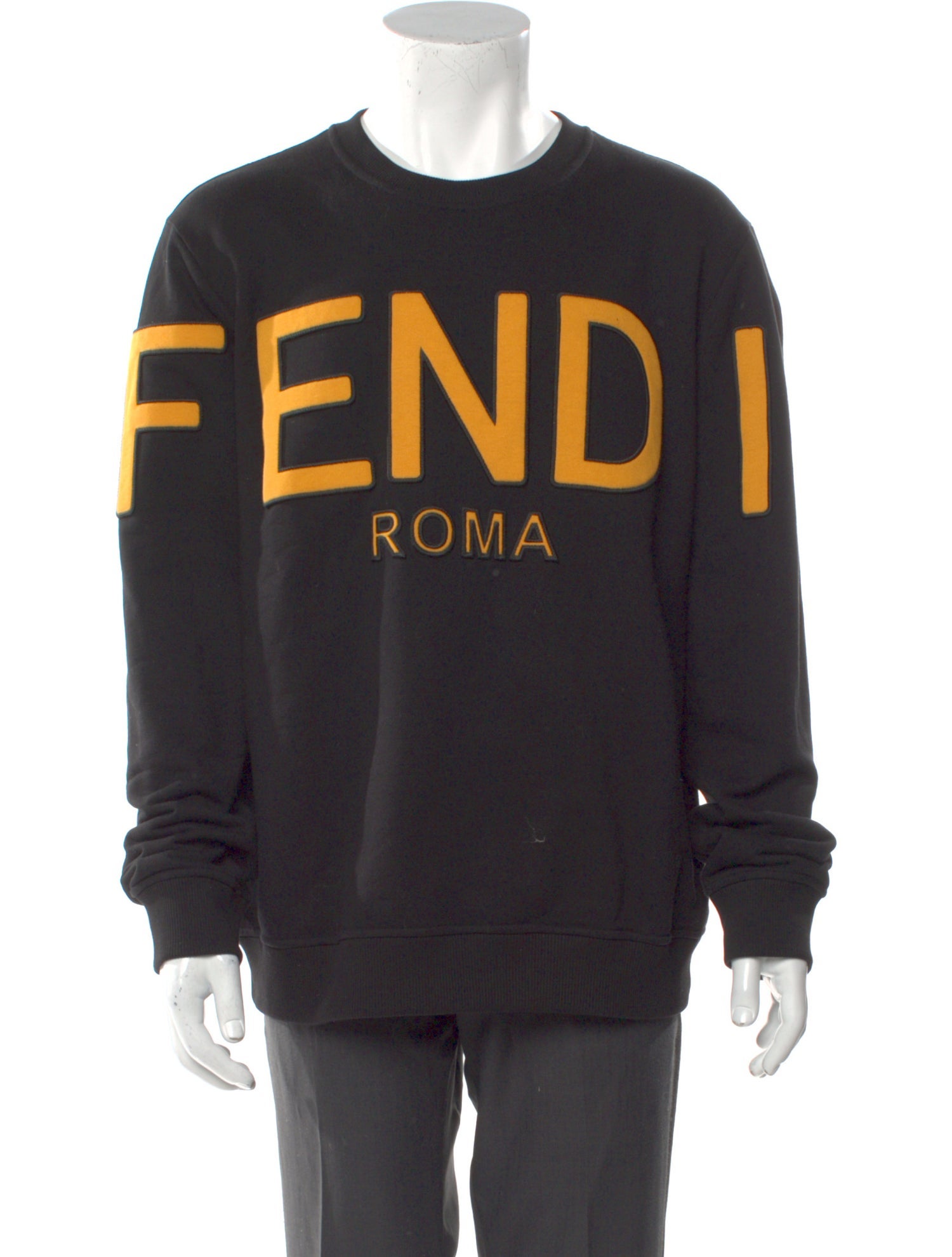 Fendi Graphic Print Crew Neck Pullover