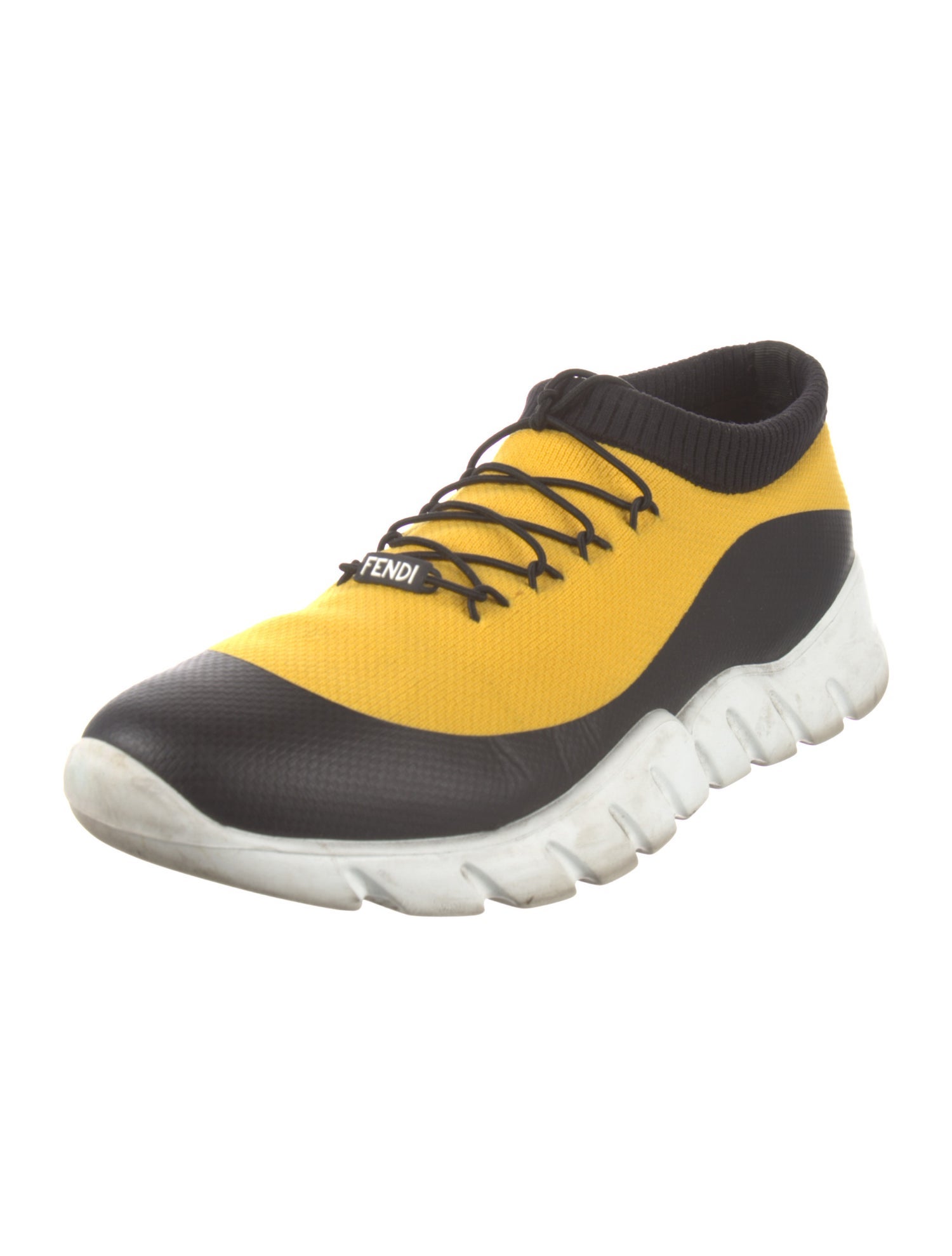 Fendi Colorblock Pattern Sneakers