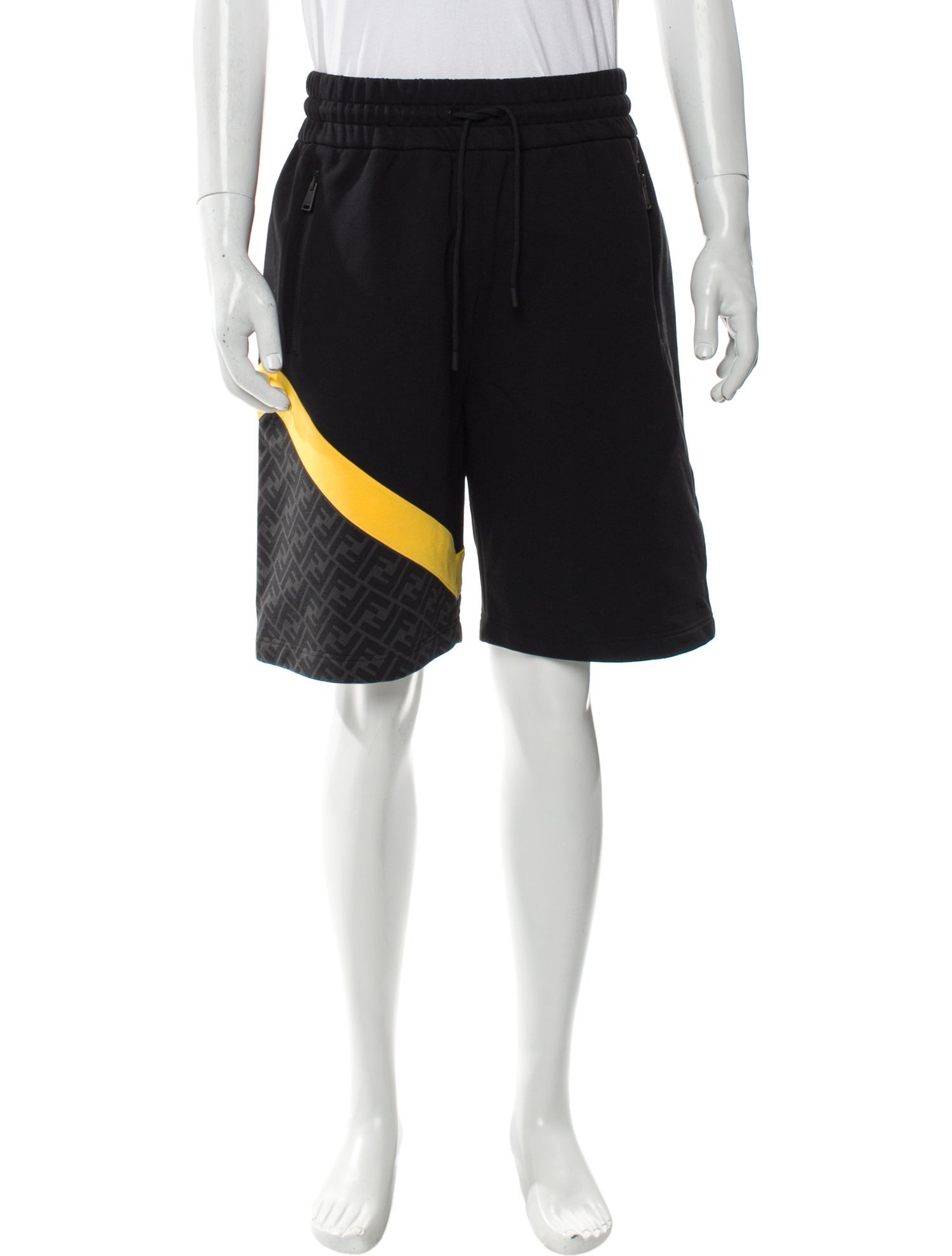 Fendi Zucca FF Logo Jogger Shorts w/ Tags