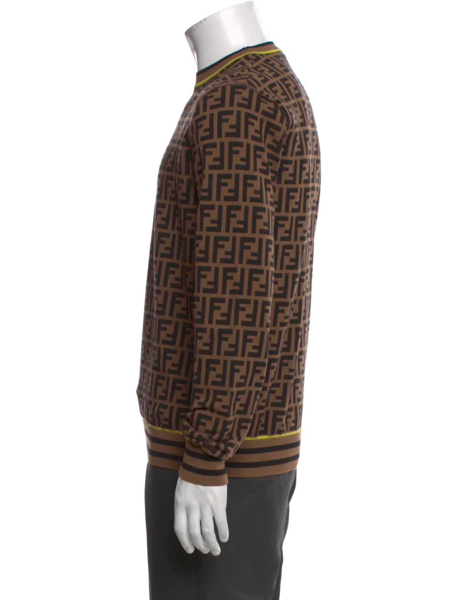 Fendi Zucca FF Logo Wool Pullover