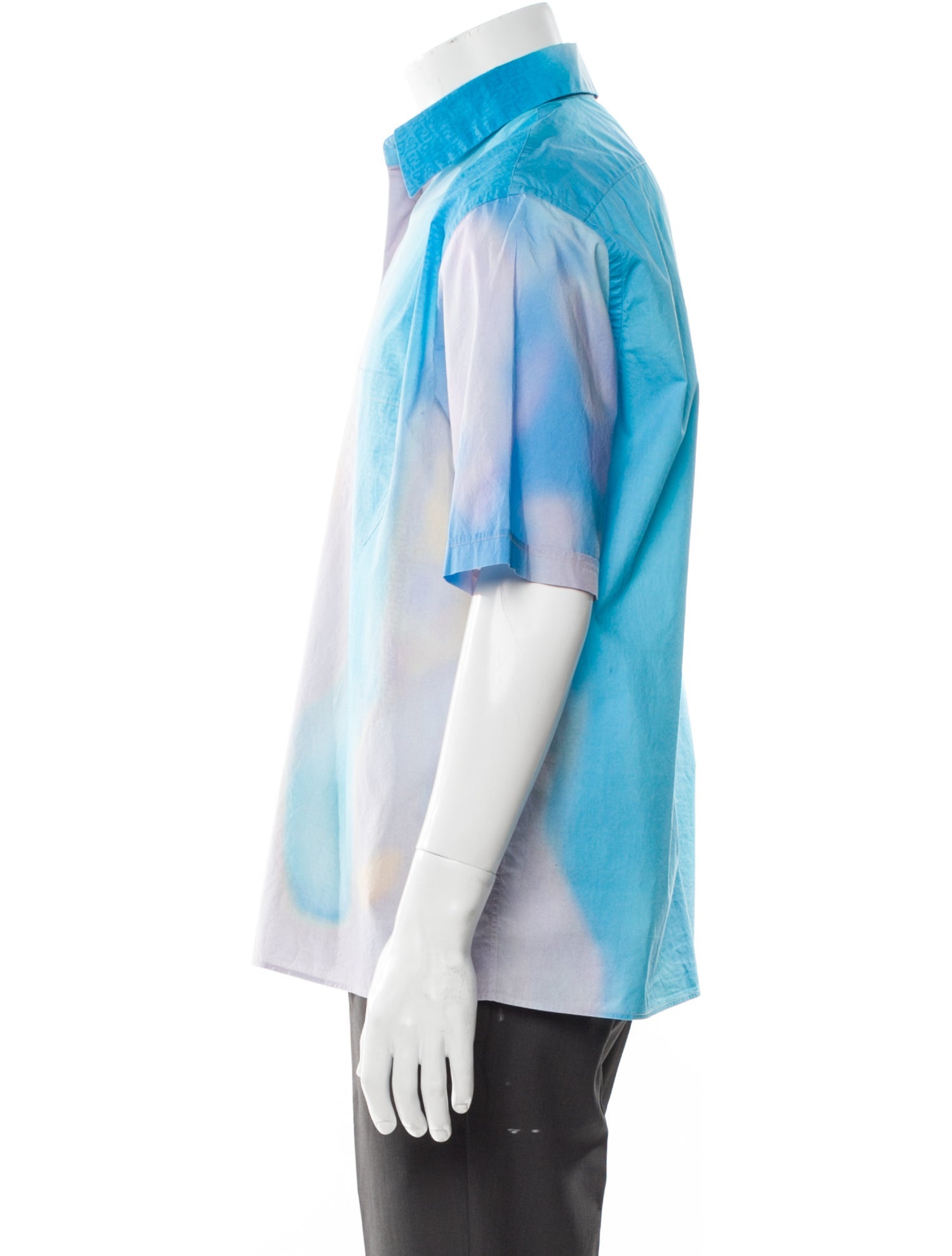 Fendi Zucchino FF Logo Tie-Dye Print Shirt