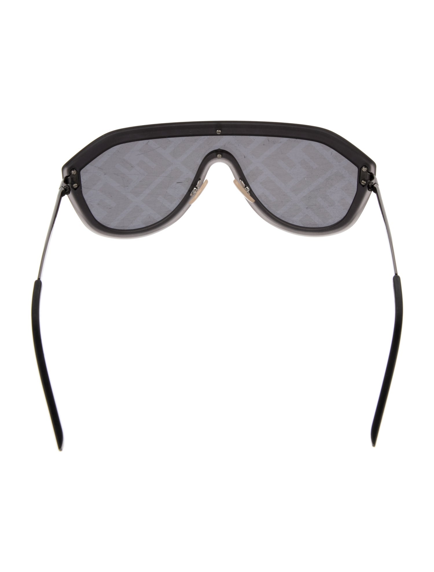 Fendi Zucca FF Logo Shield Sunglasses