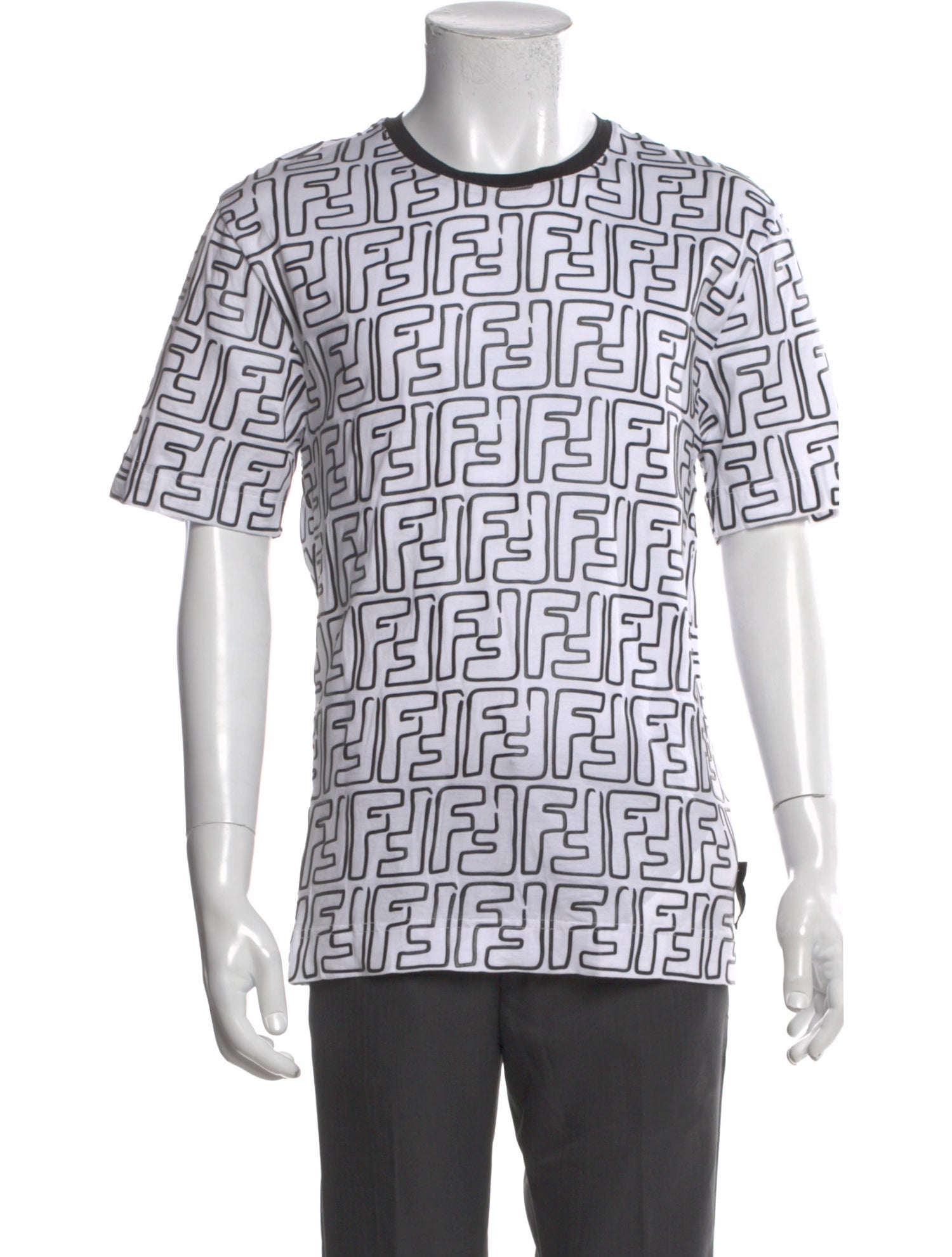 Fendi Zucchino FF Logo Printed T-Shirt