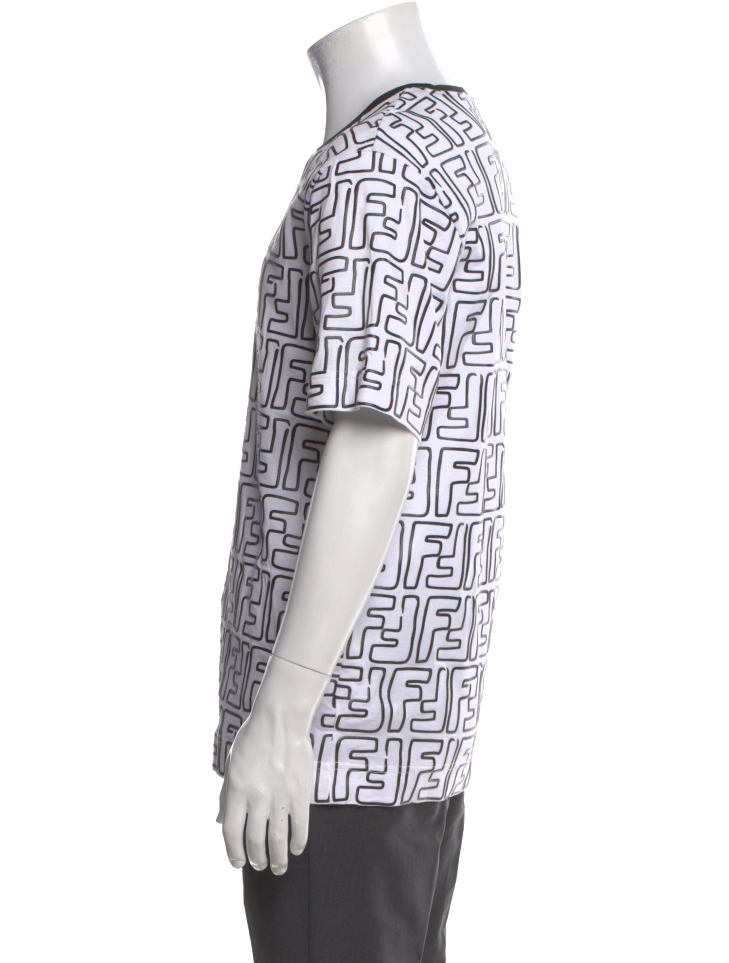 Fendi Zucchino FF Logo Printed T-Shirt