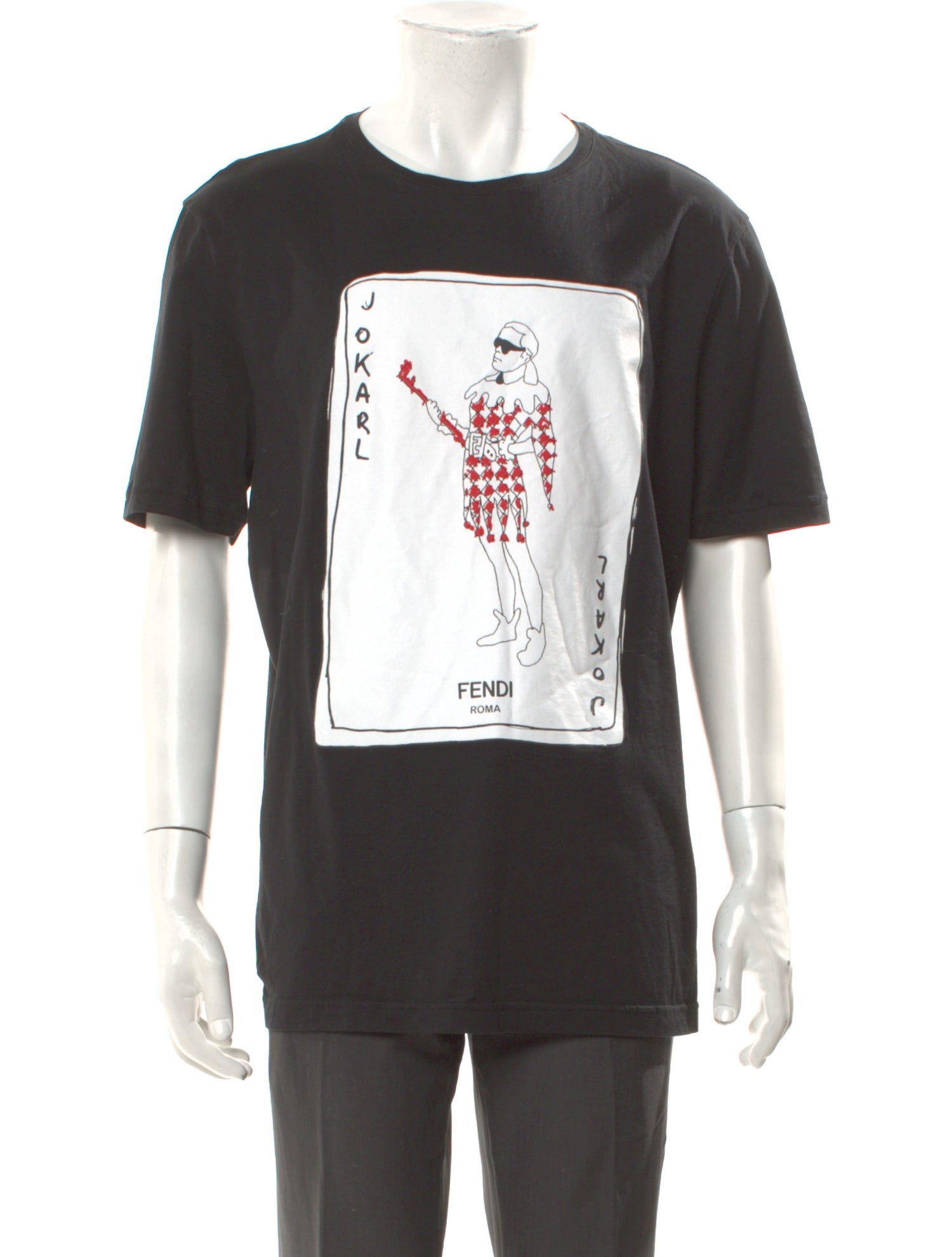 Fendi Graphic Print Crew Neck T-Shirt