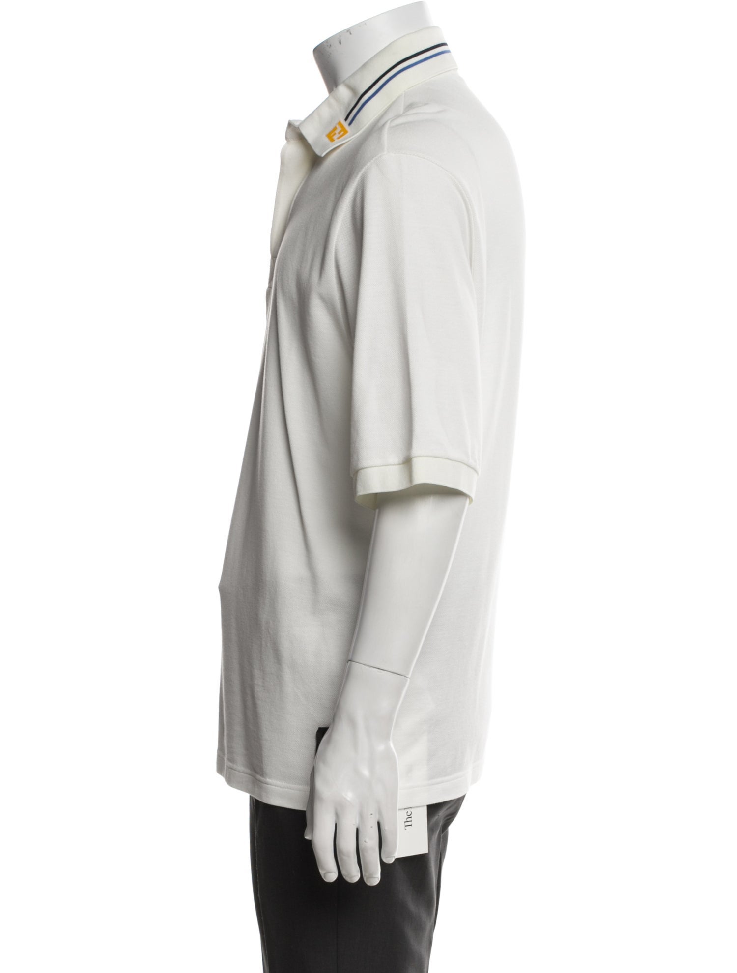 Fendi Collar Short Sleeve Polo Shirt