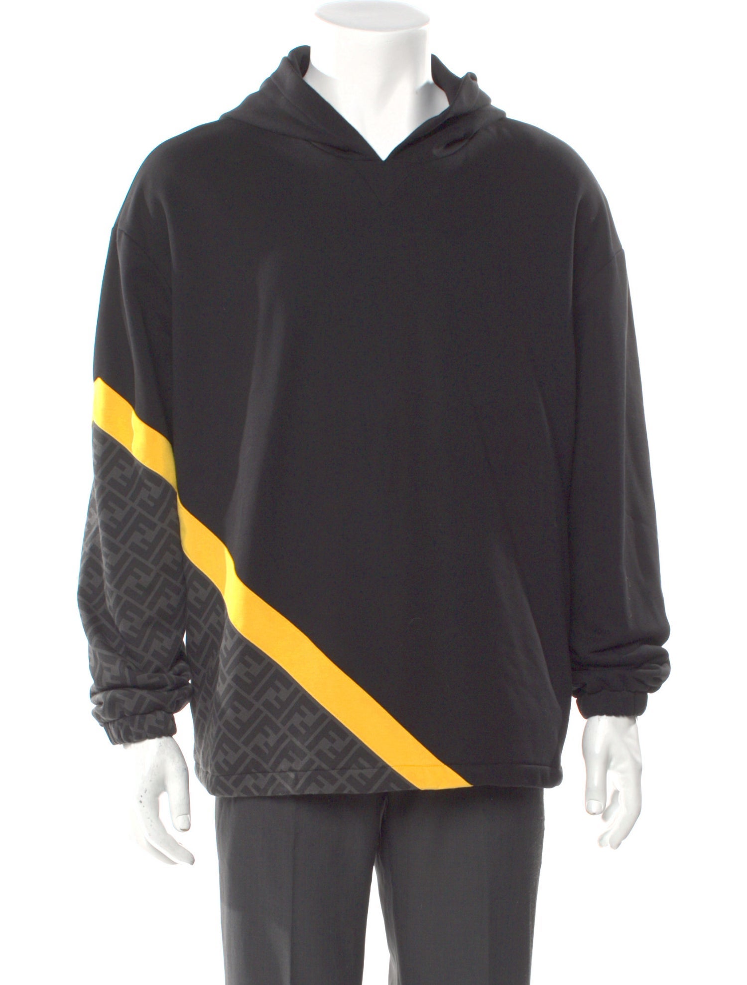Fendi Zucca FF Logo Striped Hoodie w/ Tags