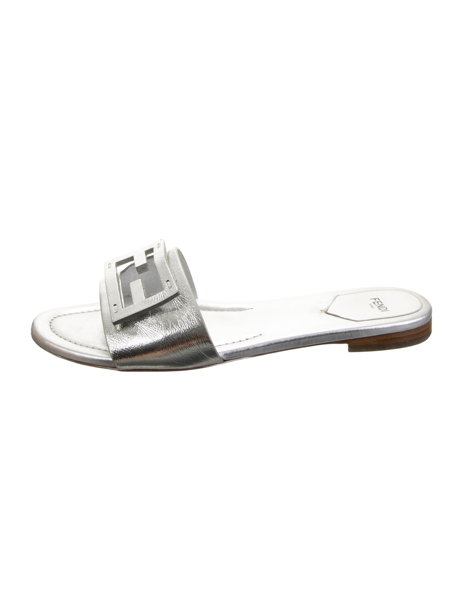 Fendi Leather Slides